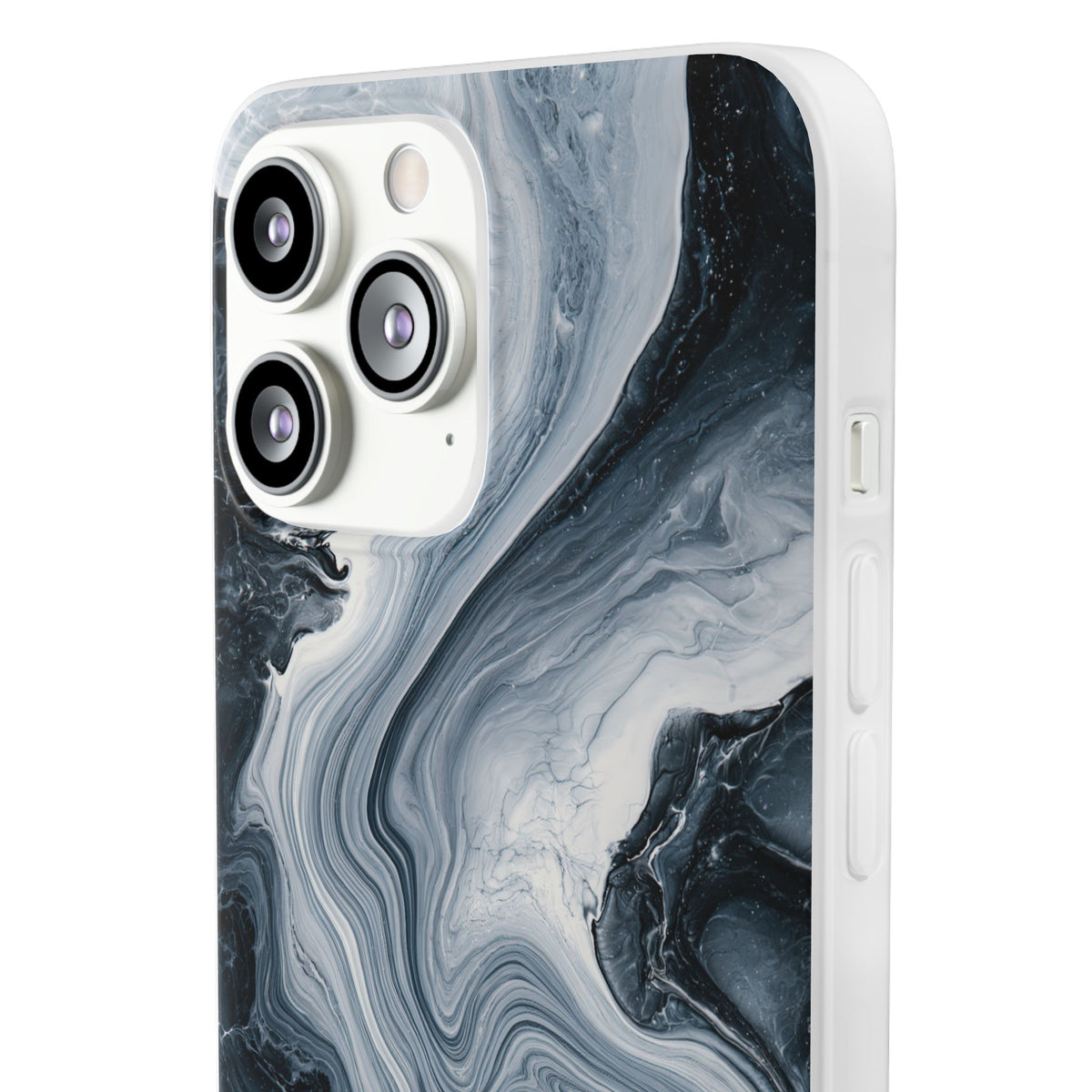Suminagashi Ink Flow · Lite Phone Case for iPhone · Grey