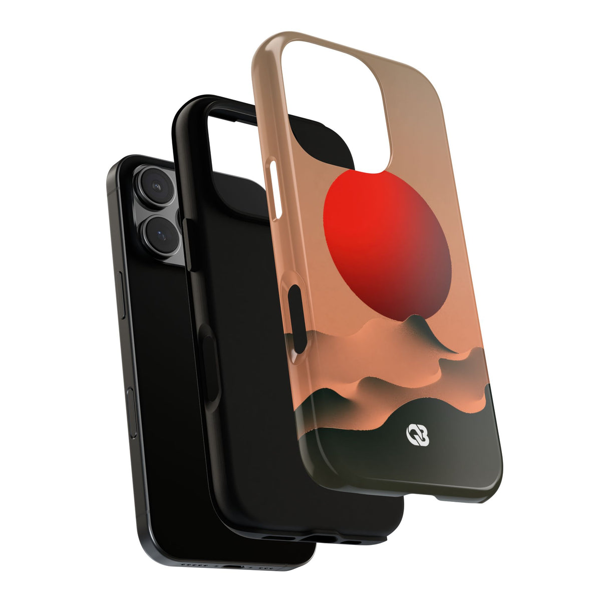 Crimson Sol Ridge · Tough Phone Case for iPhone · Red