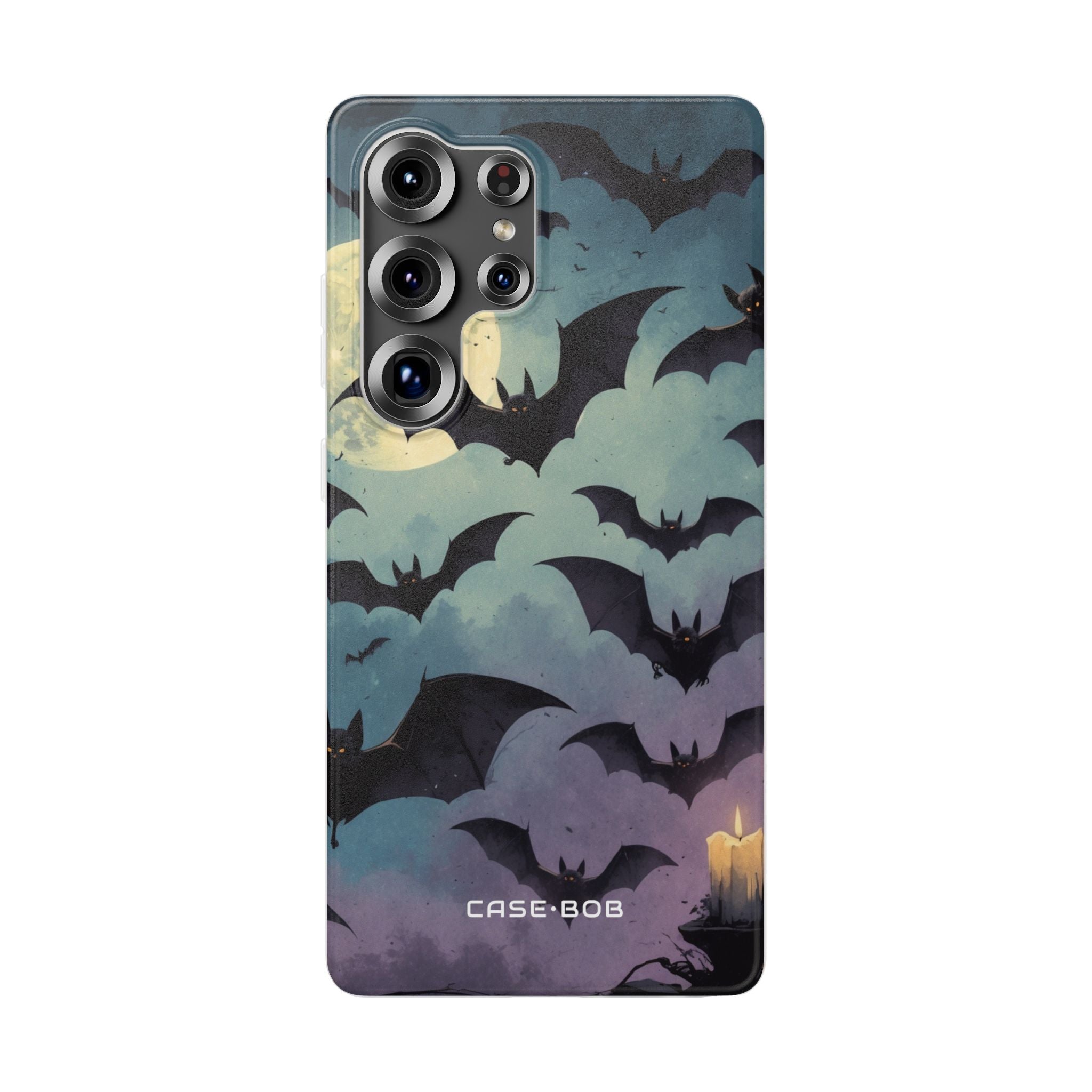 Leuchtender Fledermaus-Schwarm Samsung S25 Ultra Case - Soft