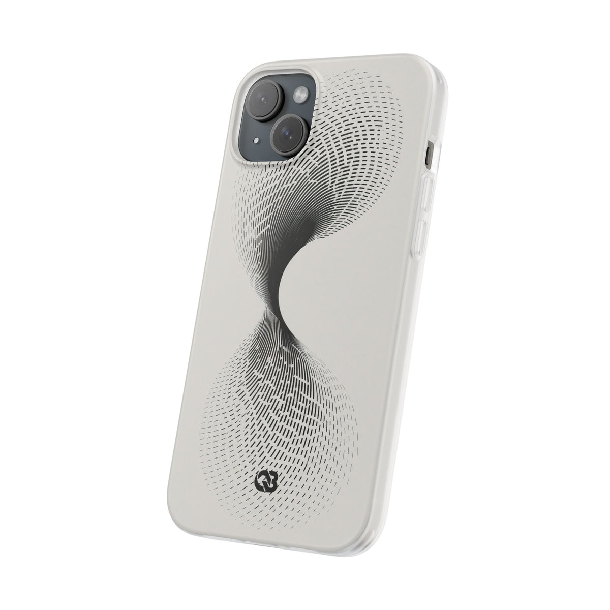 White Lite Phone Case for iPhone - Linear Torsion Grid