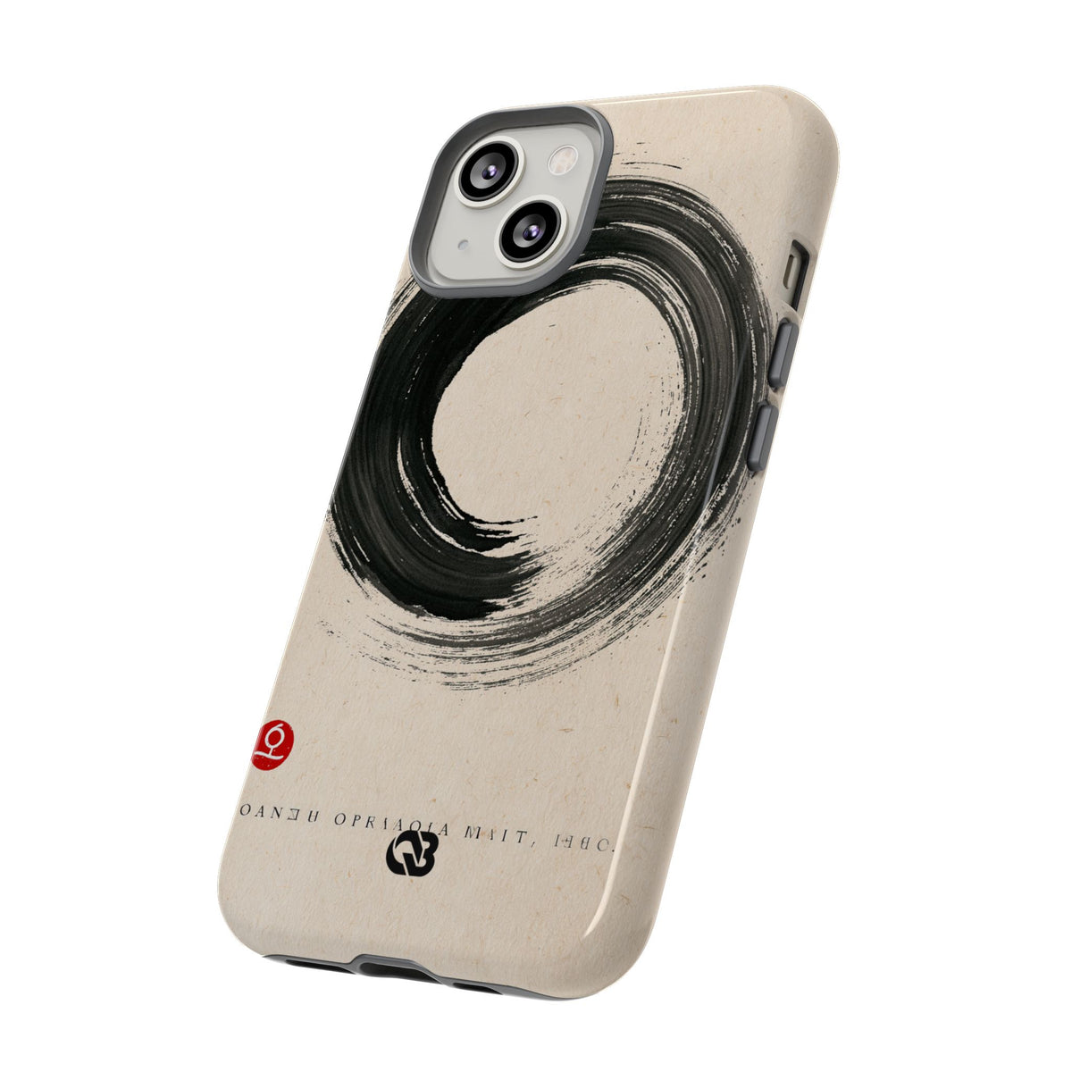 Zen Ensō Circle · Tough Phone Case for iPhone · Beige