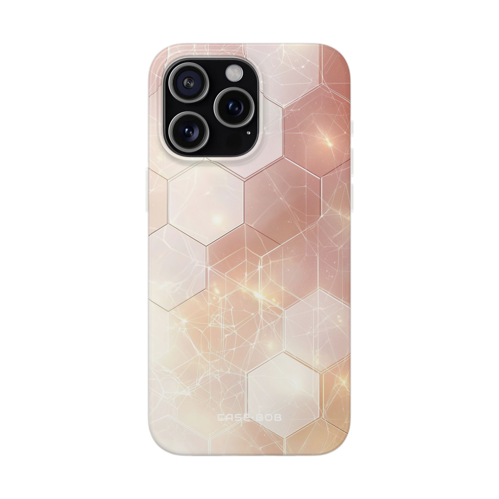 Honeycomb Glow iPhone 15 Pro Max Case - Soft