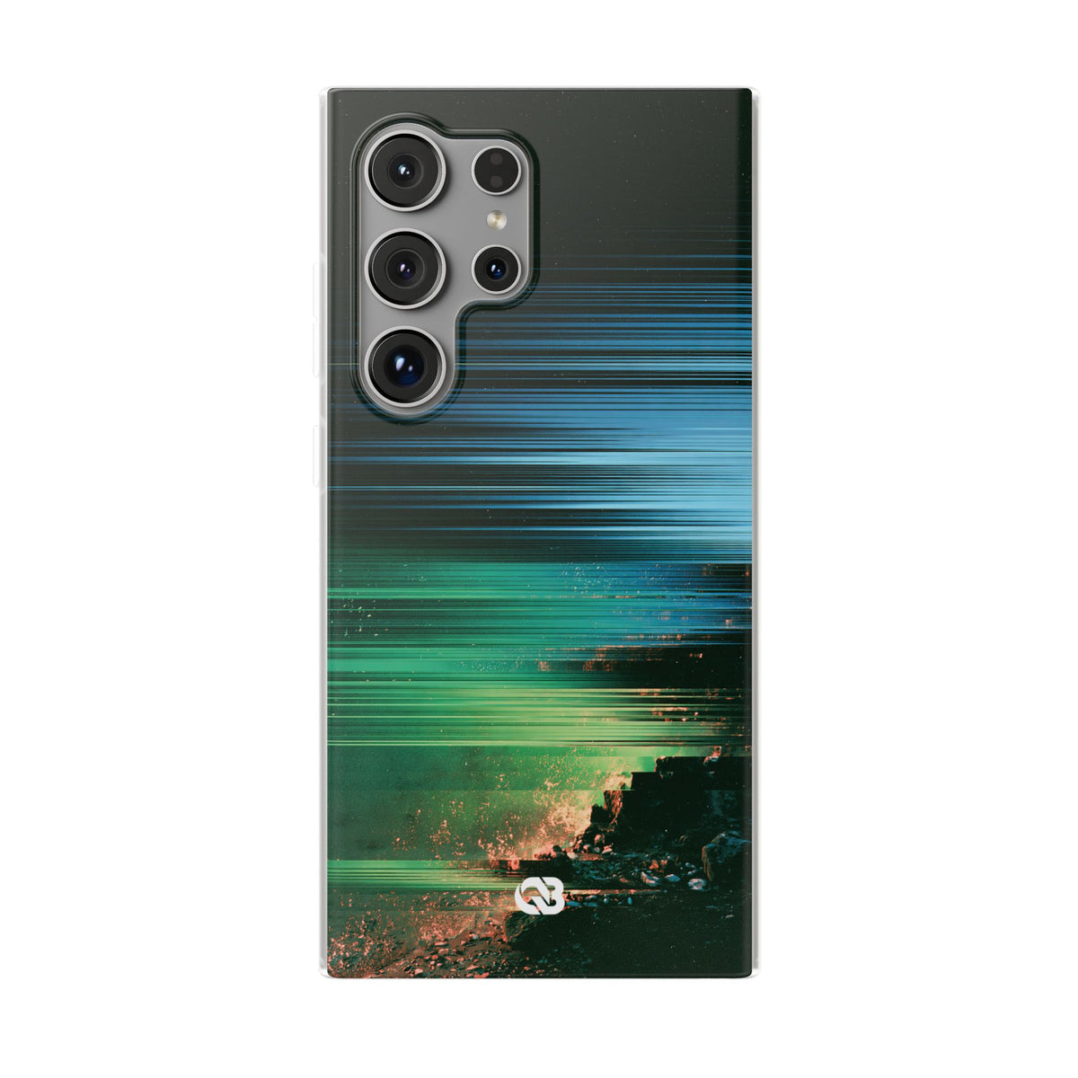Digital Shoreline Drift · Lite Phone Case for Samsung · Teal