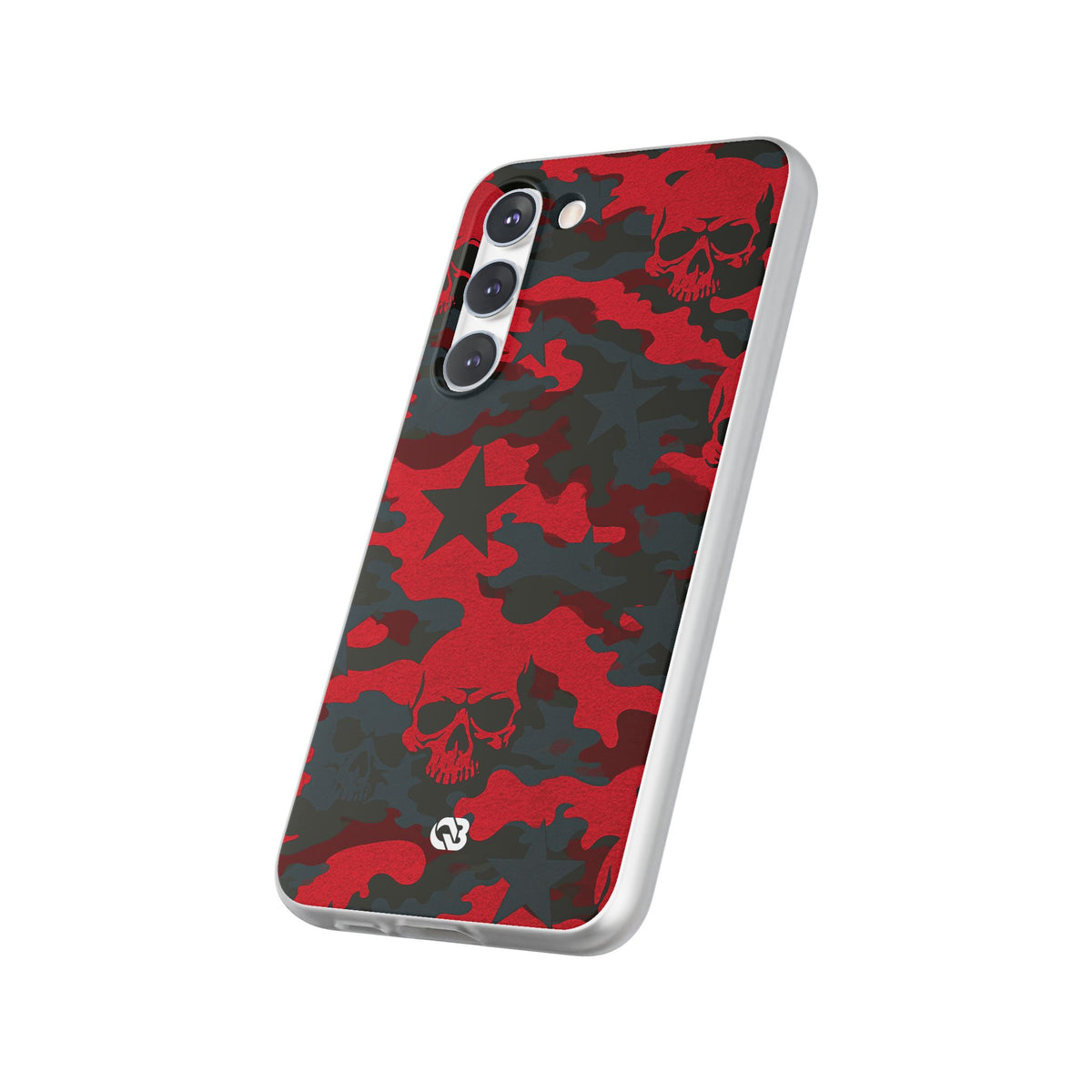 Crimson Skull Camo · Lite Phone Case for Samsung · Red