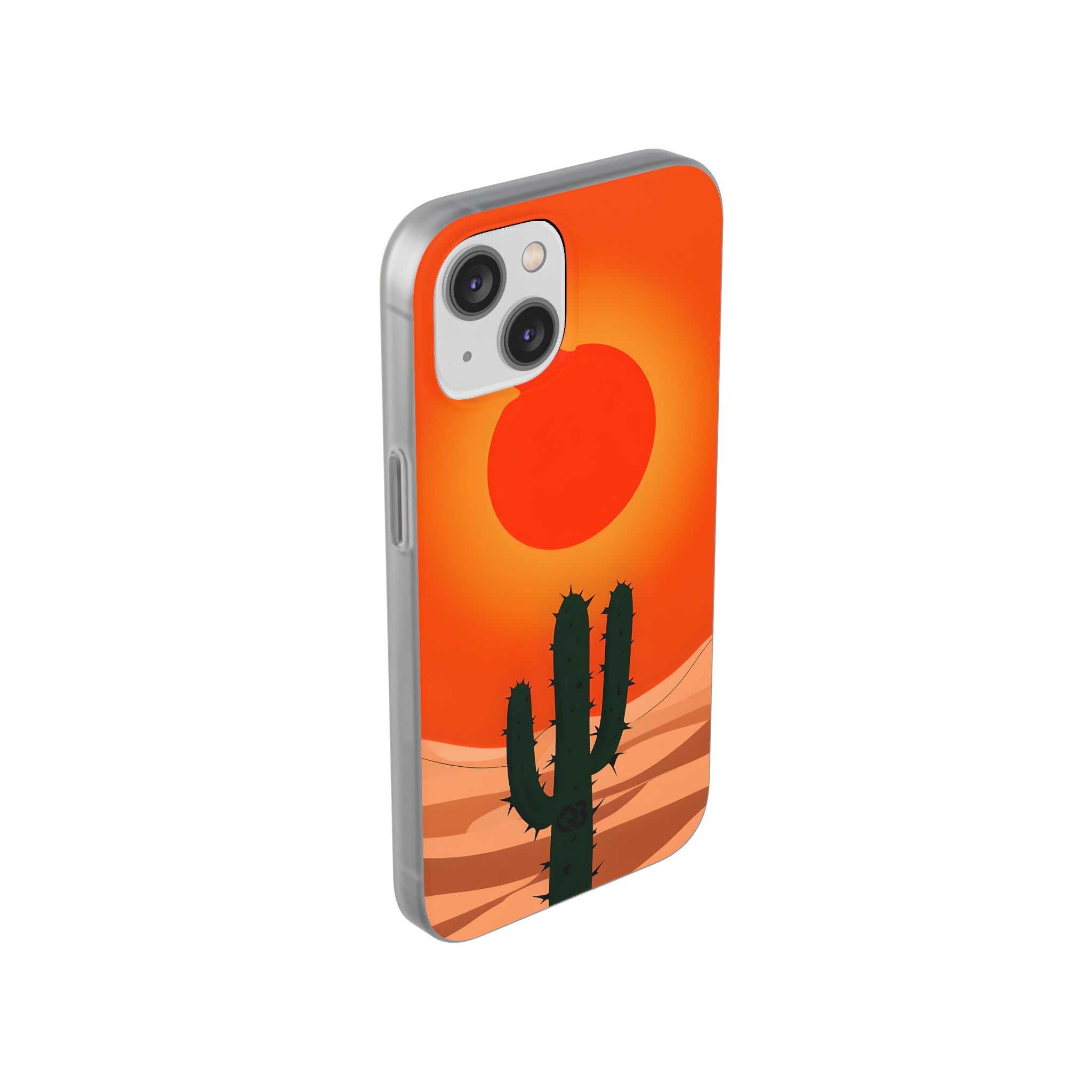 Scorched Saguaro Sunset · Soft Phone Case for iPhone