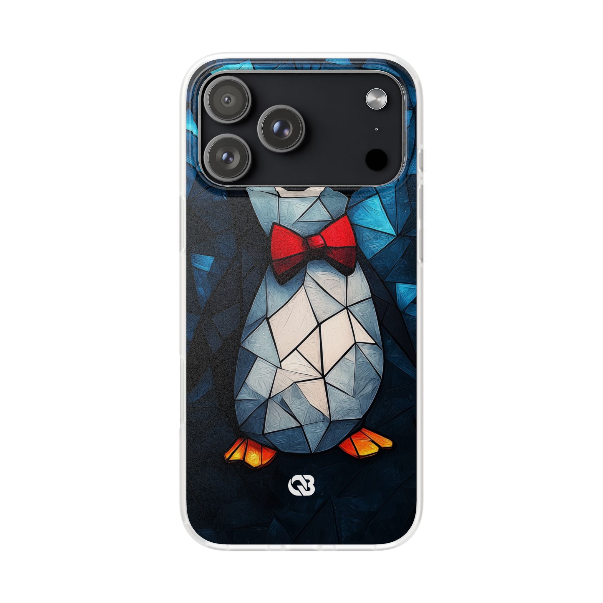Mosaic Bowtie Penguin · Soft Phone Case for iPhone