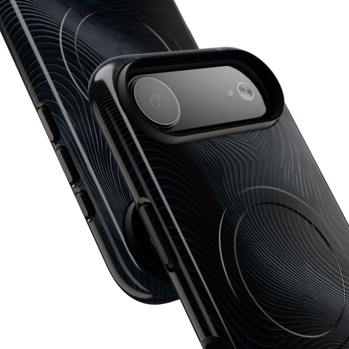 Black Tough 2.0 Magsafe Phone Case for iPhone - Obsidian Ridge Flux