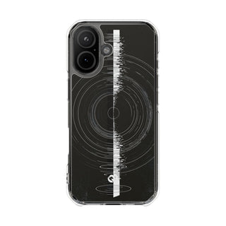 Black Impact MagSafe Phone Case for iPhone - Obsidian Orbital Signal