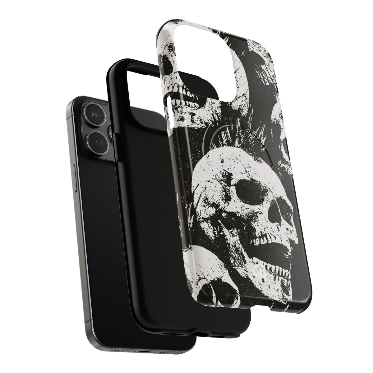 Punk Skull Riot · Tough 2.0 Magnetic Phone Case for iPhone · Black