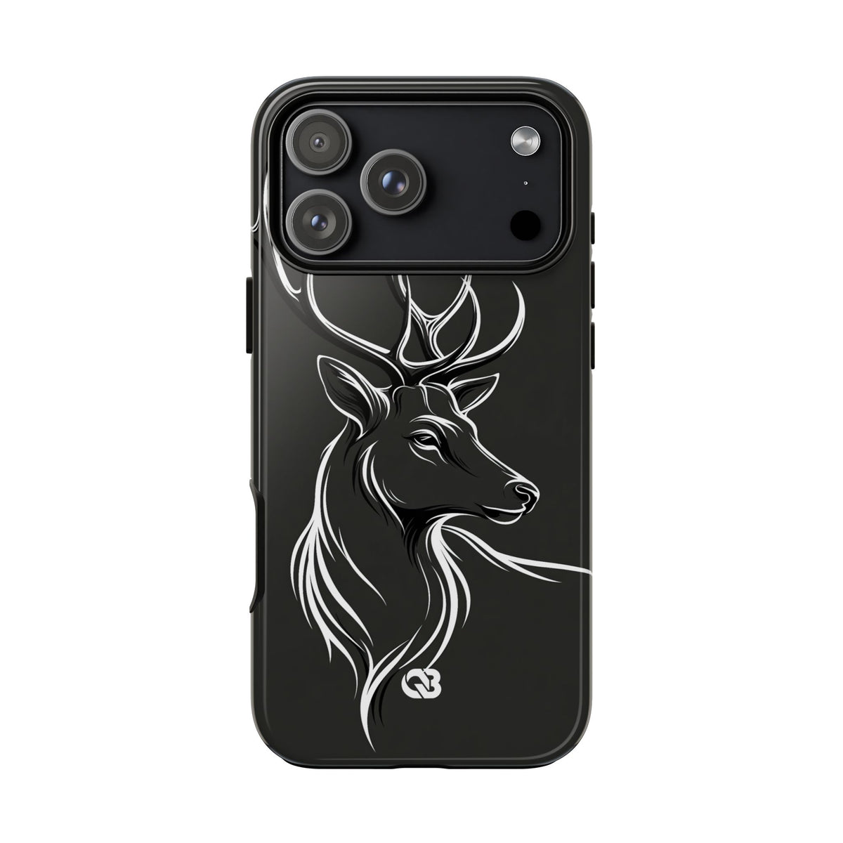 Nordic Stag Contour · Tough Phone Case for iPhone · Grey