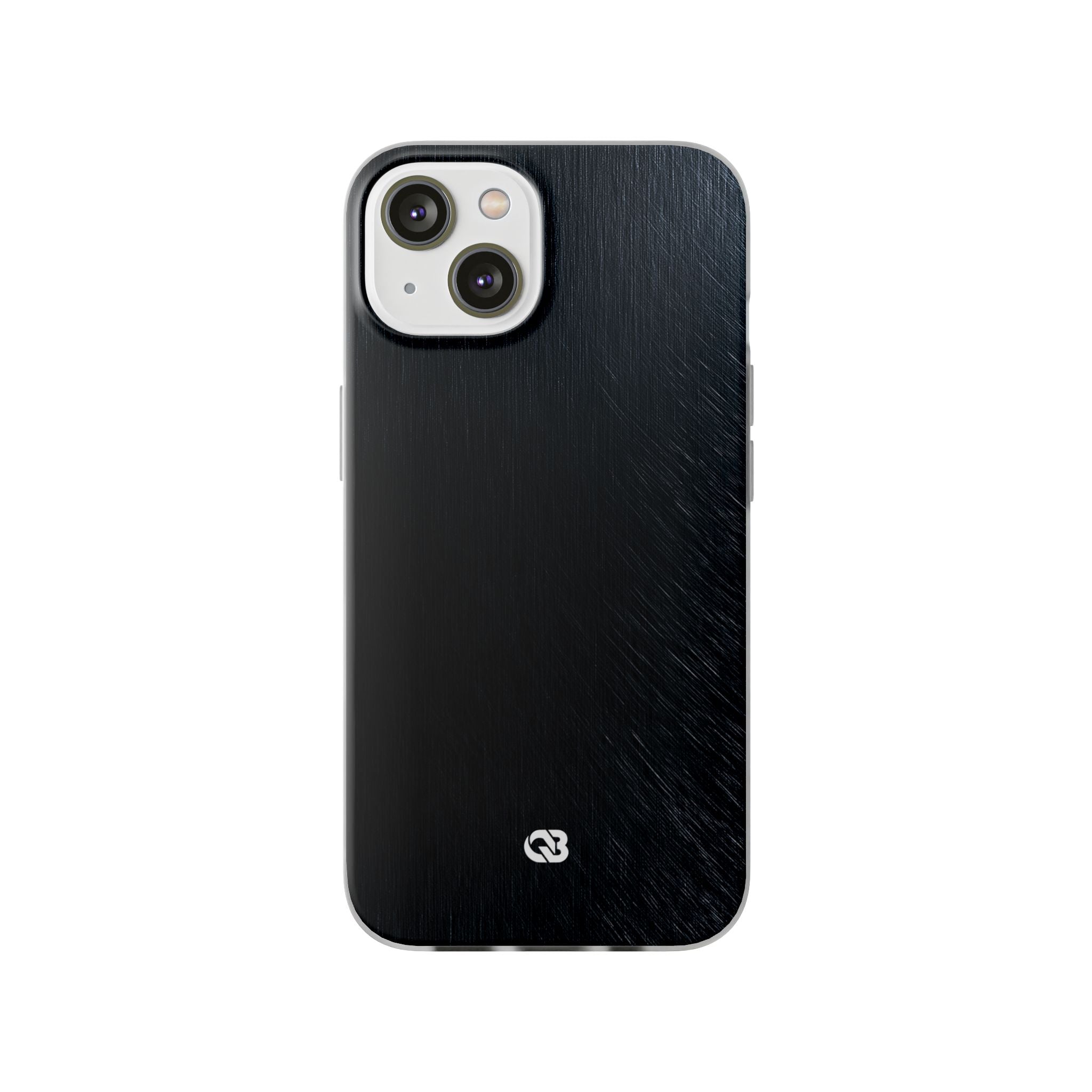 Black Lite Phone Case for iPhone - Midnight Brushed Grain