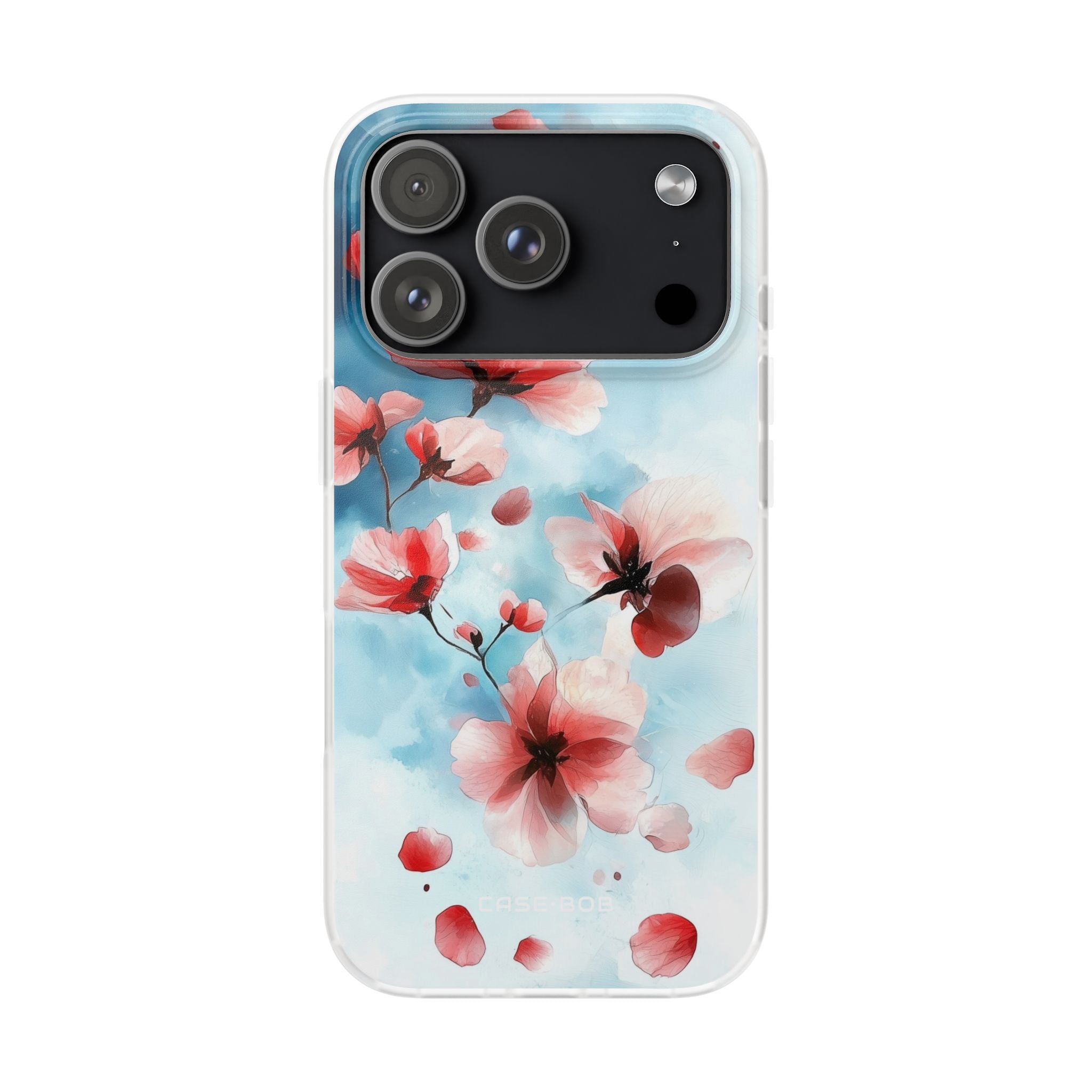 Pink Blossom Drift iPhone 17 Pro Case - Soft - CASE•BOB