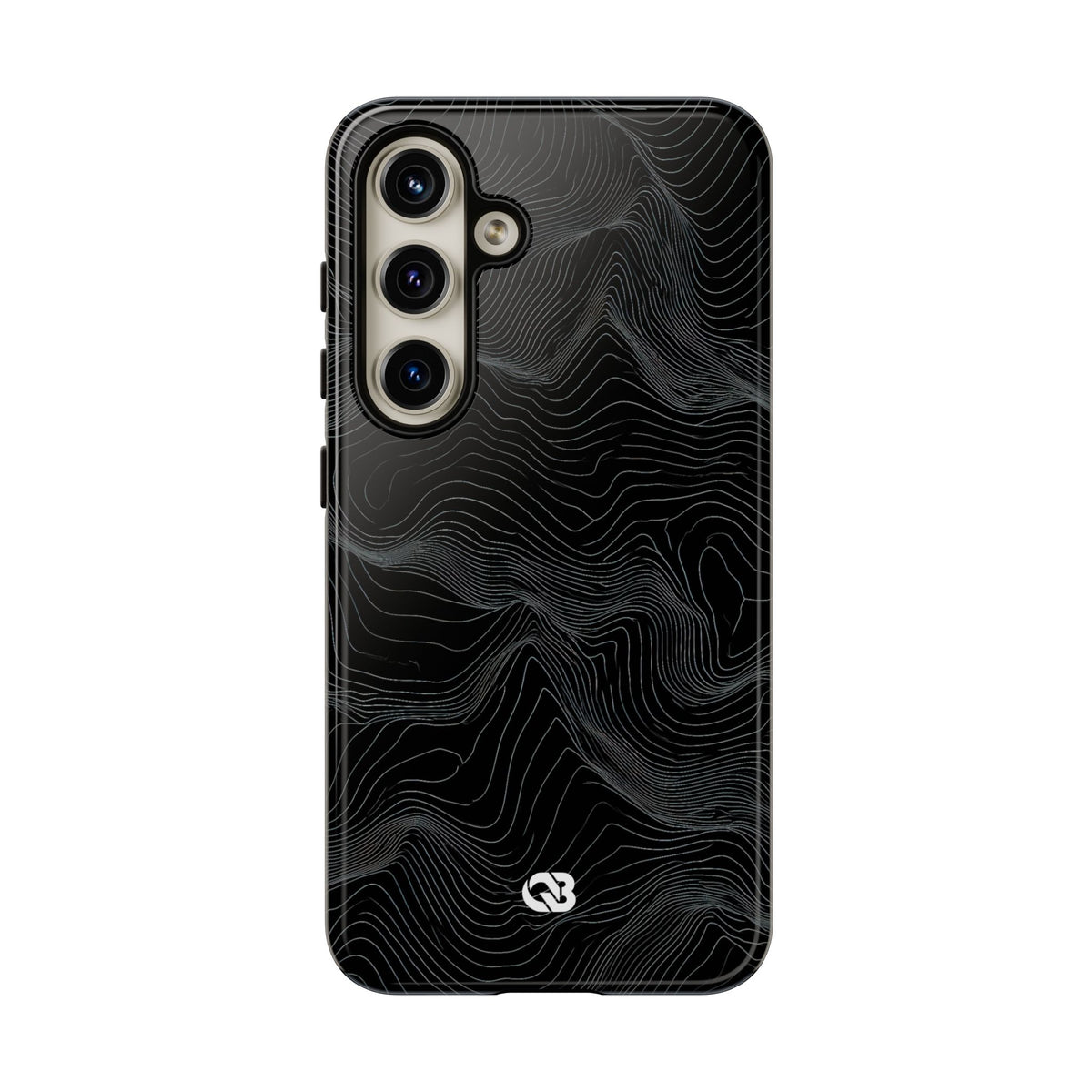 Obsidian Contour Elevation · Tough Phone Case for Samsung · Black