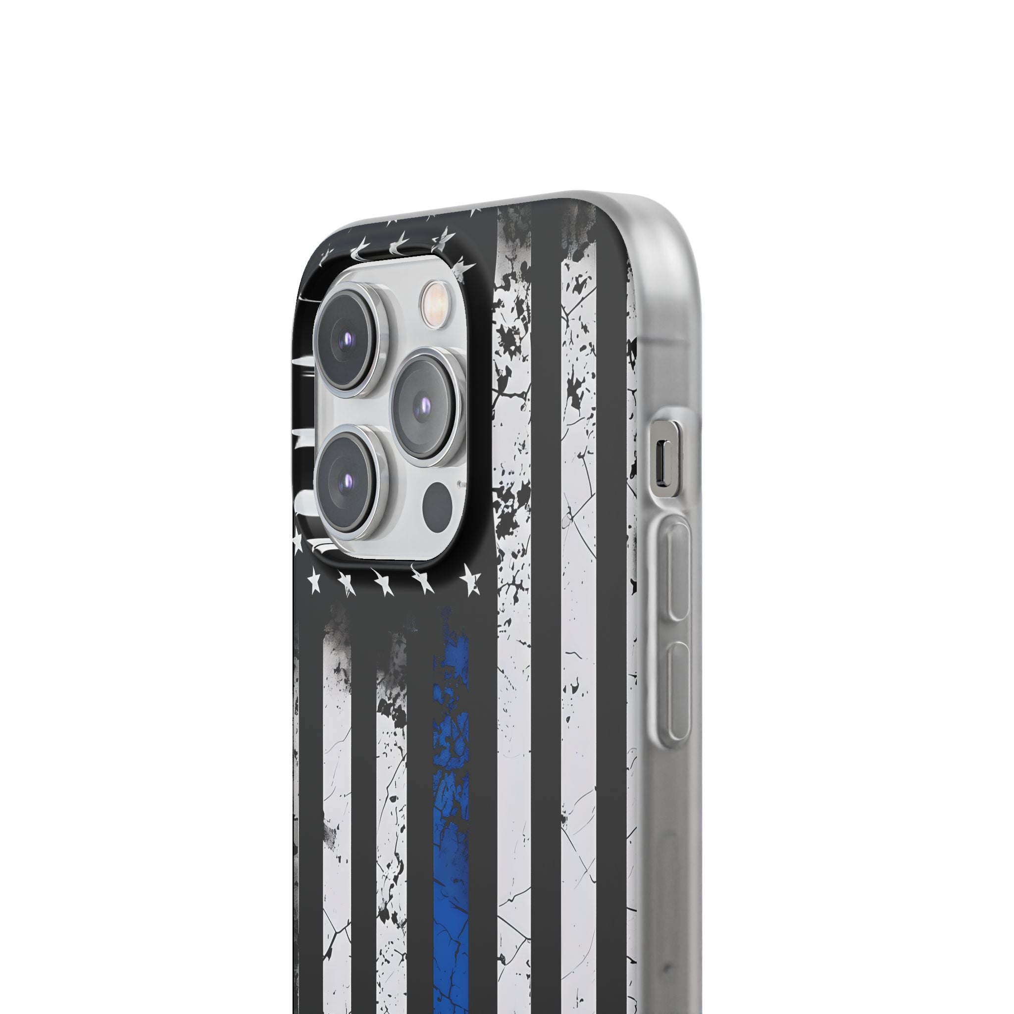 Gritty Cobalt Flag · Soft Phone Case for iPhone