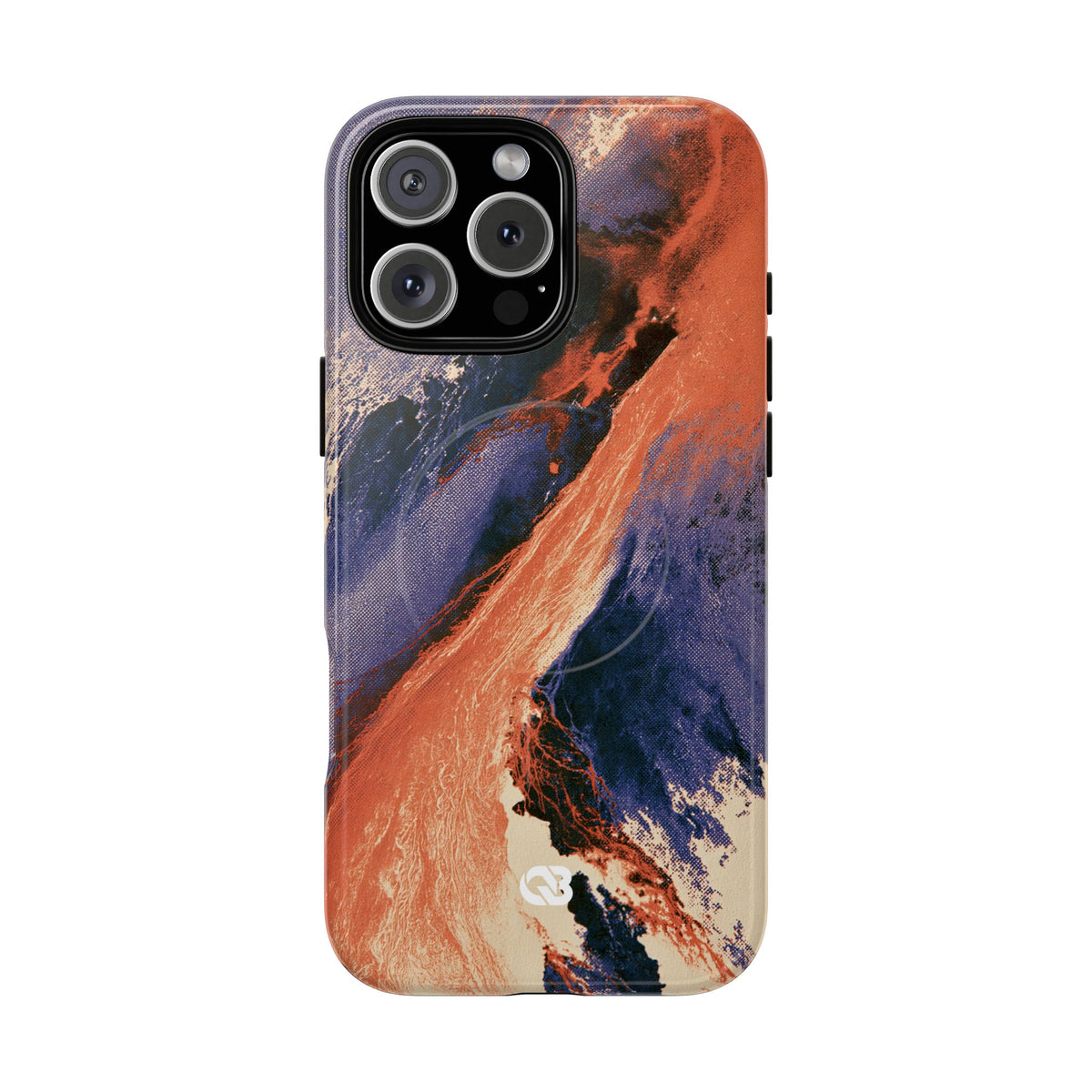 Solar Aura Drift · Tough 2.0 Magnetic Phone Case for iPhone · Orange