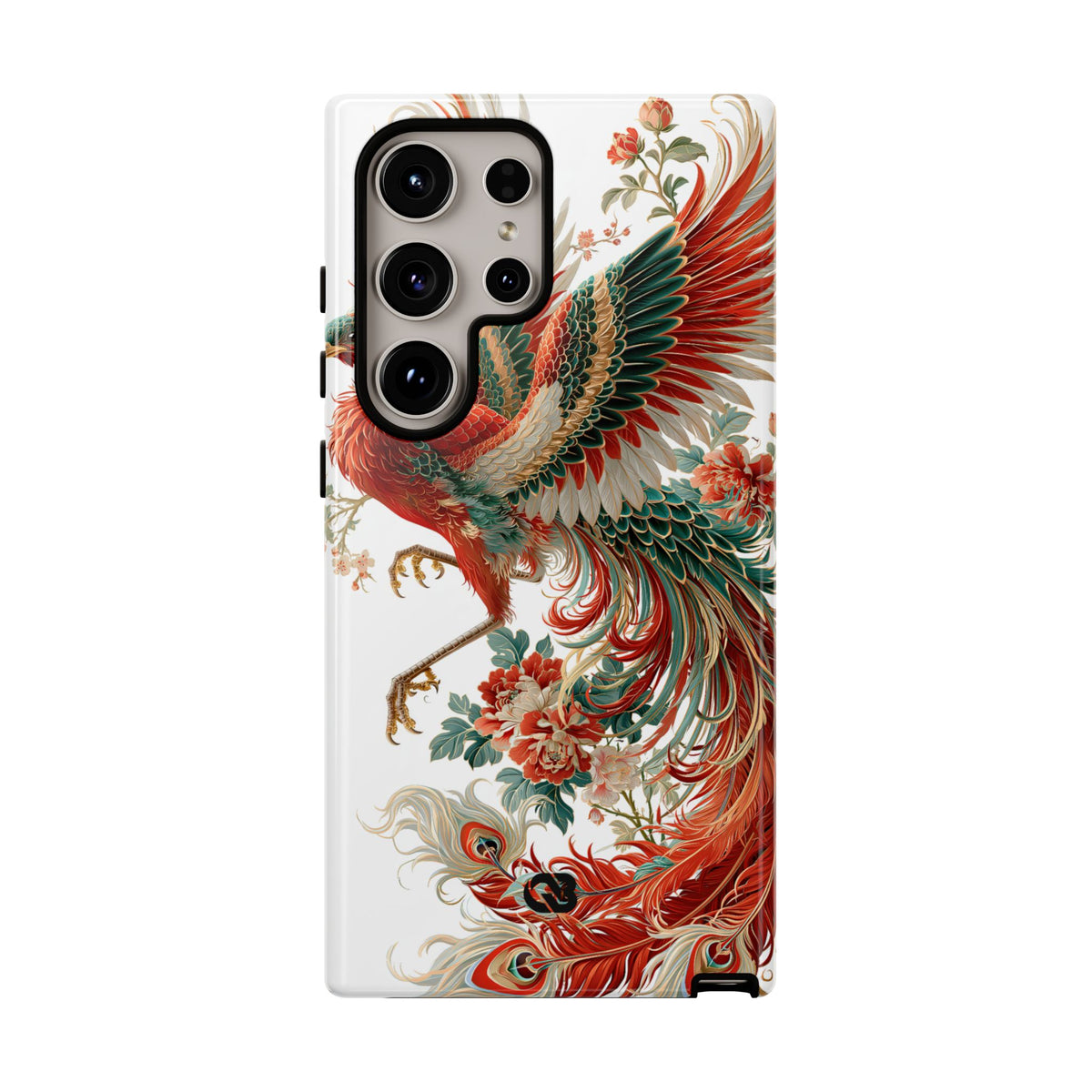 Vermilion Imperial Phoenix · Tough Phone Case for Samsung · Red