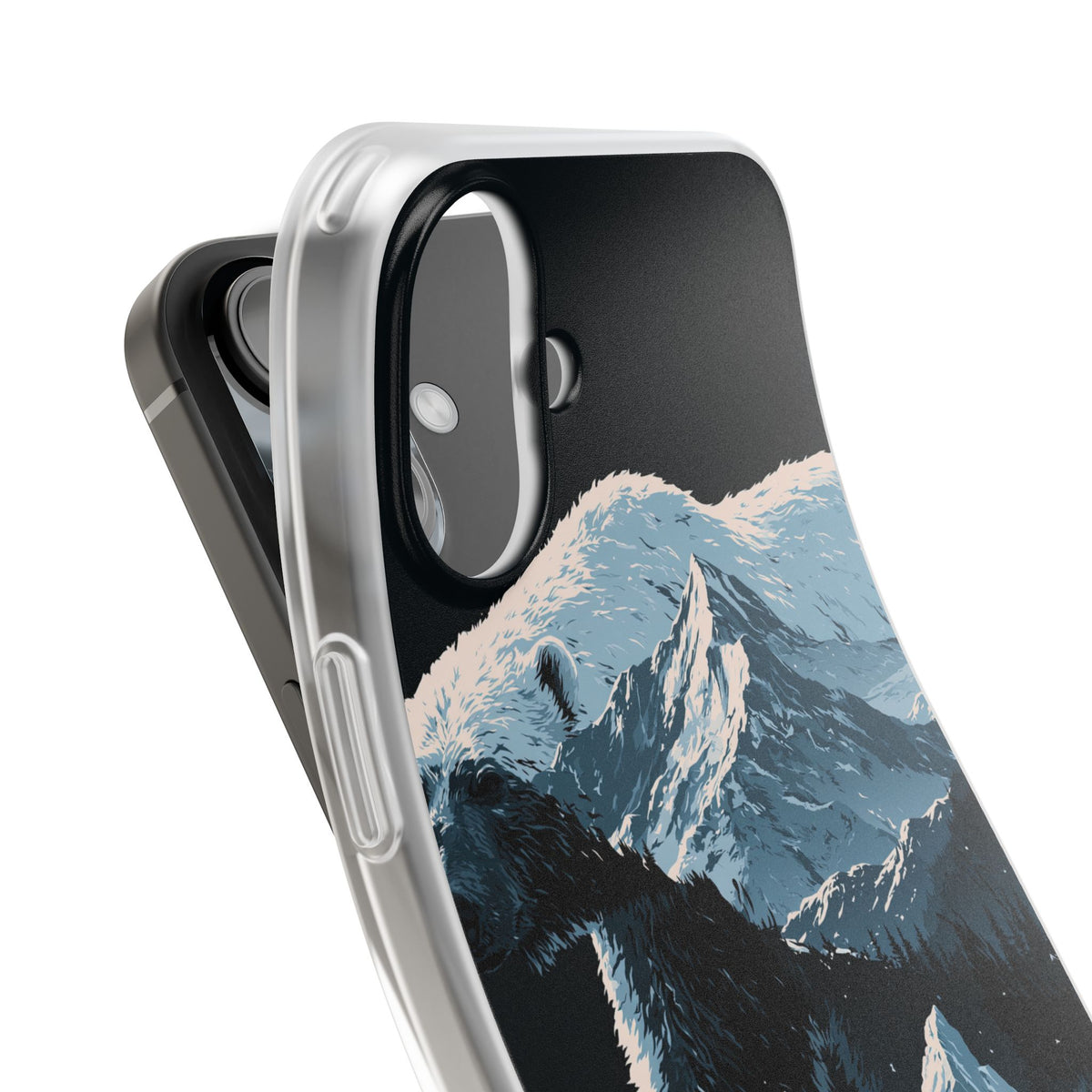 Nordic Arctic Bear · Lite Phone Case for iPhone · Black
