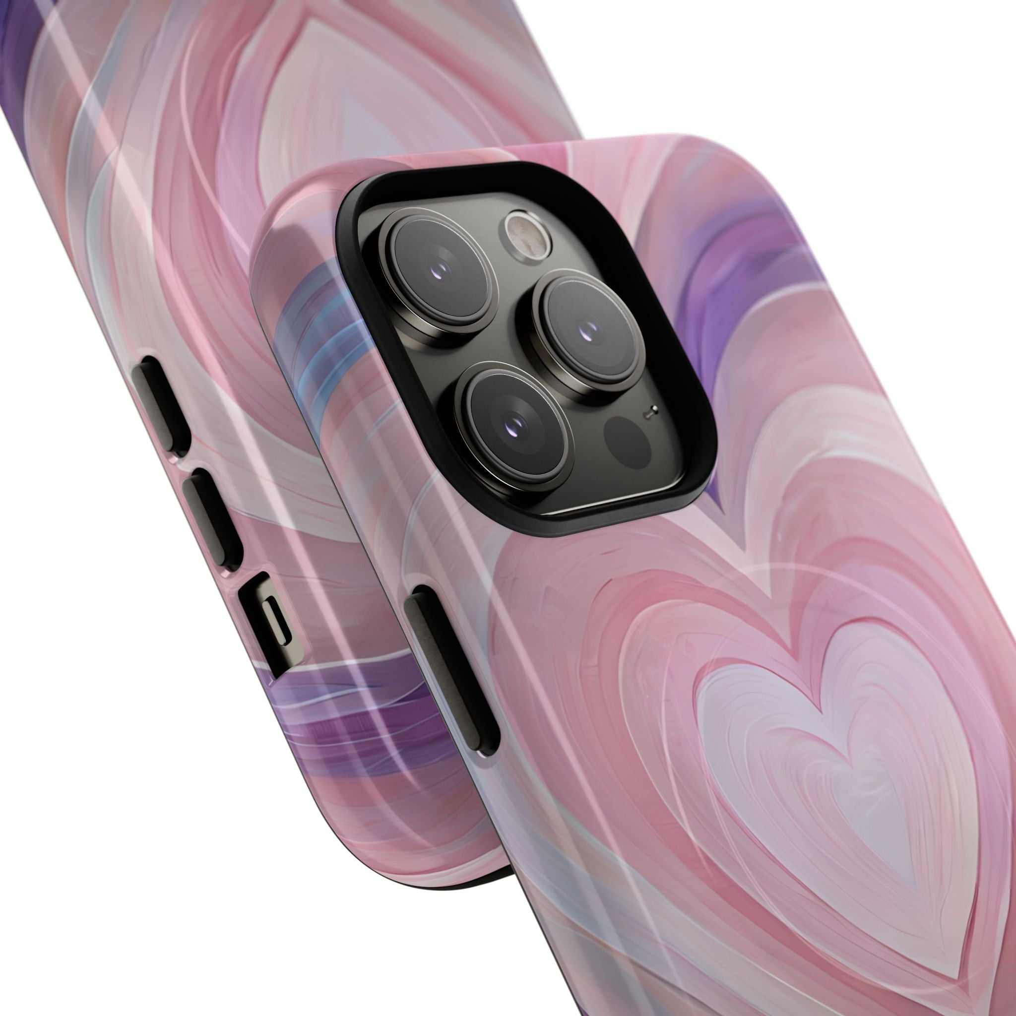 Lavender Pulse Hearts · Tough+ Magsafe