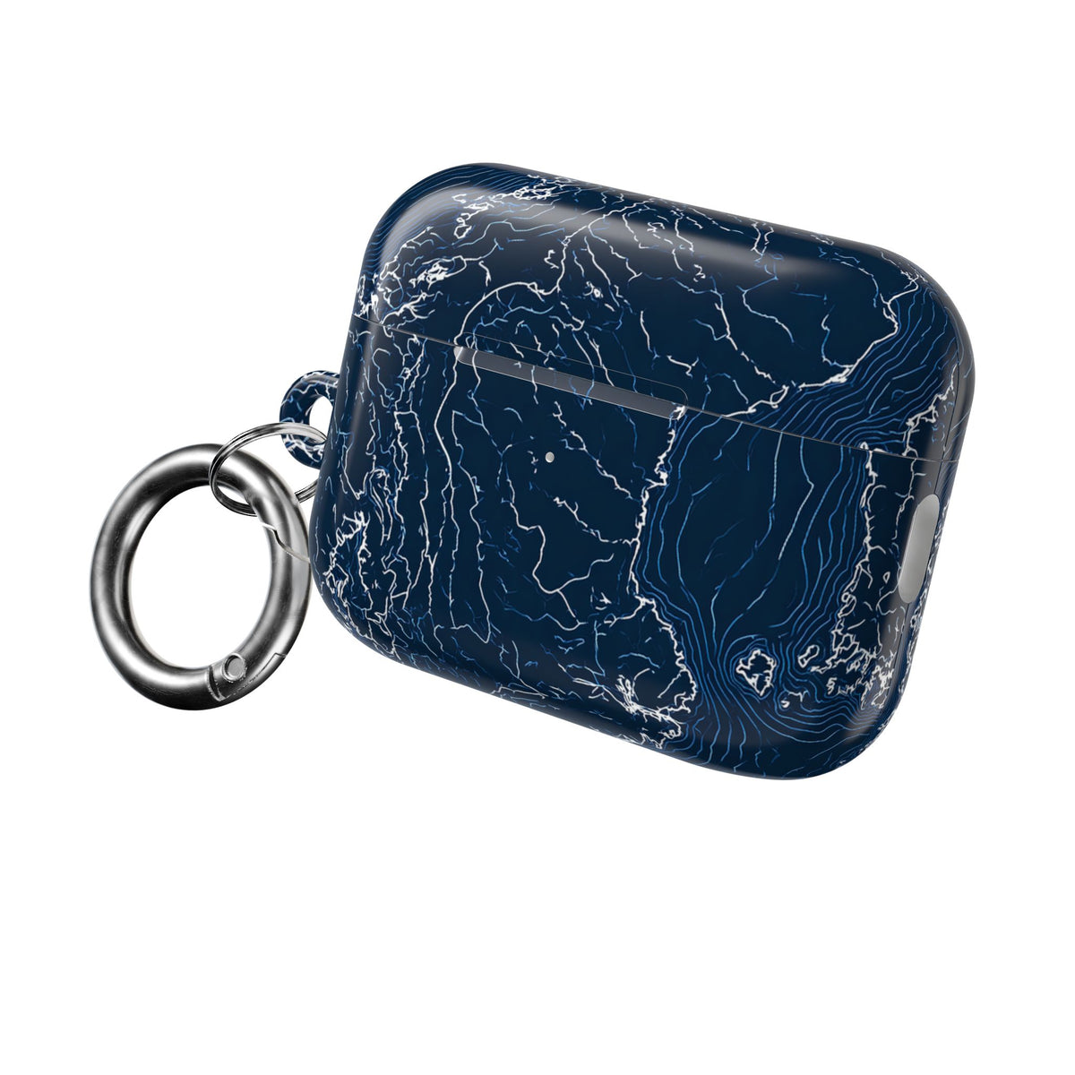 Nordic Contour Chart · Hard Case for AirPods & AirPods Pro · Blue