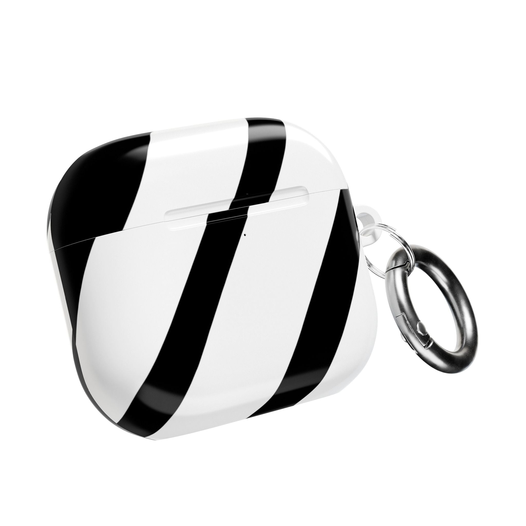 Diagonal Stripes BlackWhite - AirPods Case