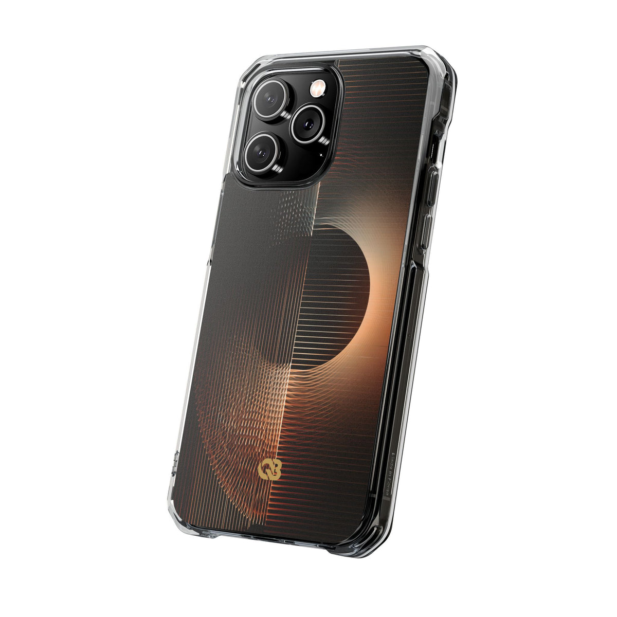 Amber Meridian · Clear Impact Magnetic Phone Case for iPhone · Black