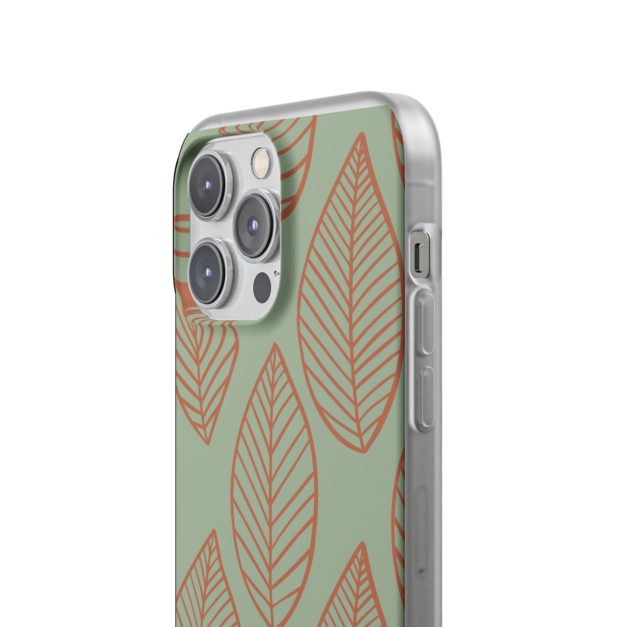 Sage Earth Leaves · Soft Phone Case for iPhone