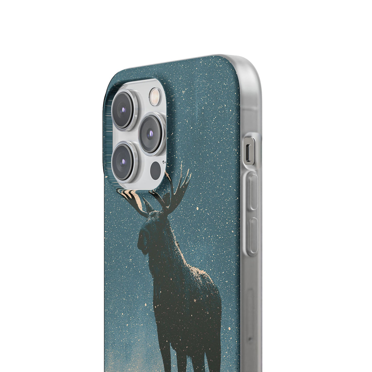Nordic Boreal Moose · Lite Phone Case for iPhone · Blue