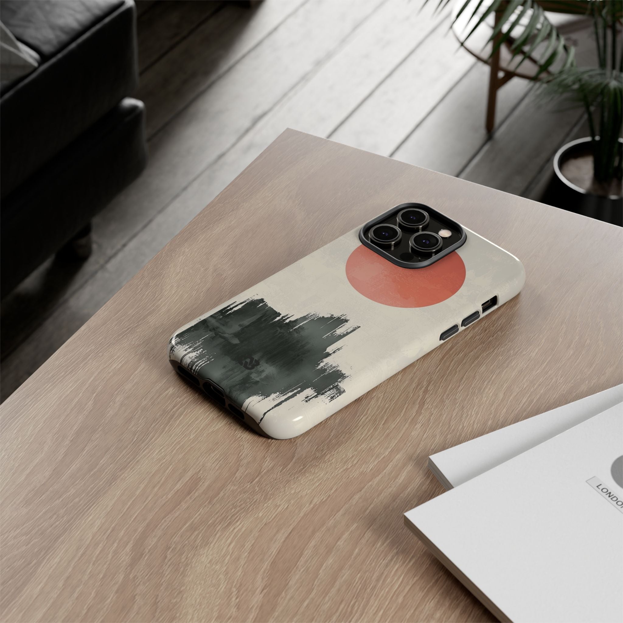 Crimson Sun Strokes · Coque de téléphone Tough pour iPhone