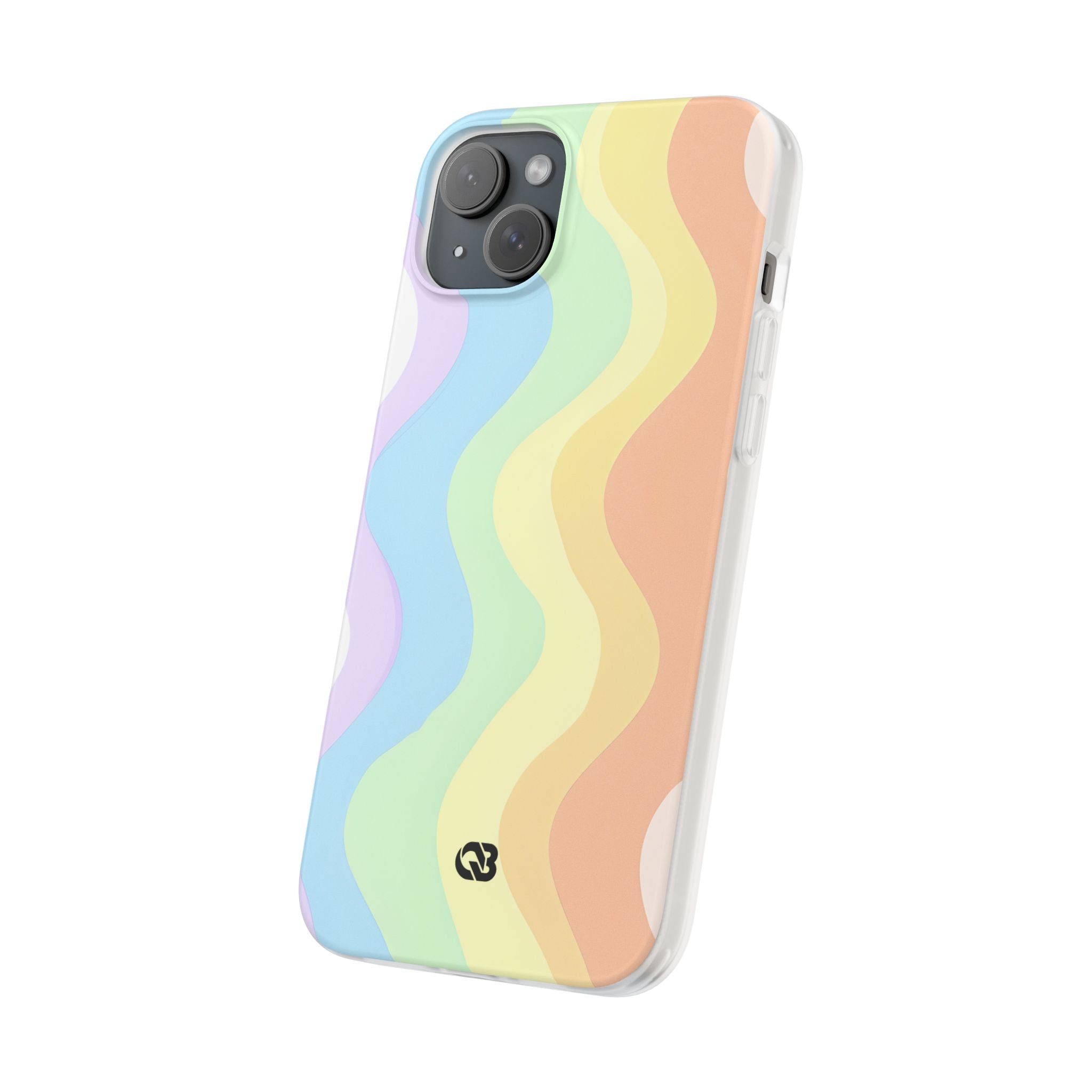 Pastel Ripple Flow · Soft Phone Case for iPhone