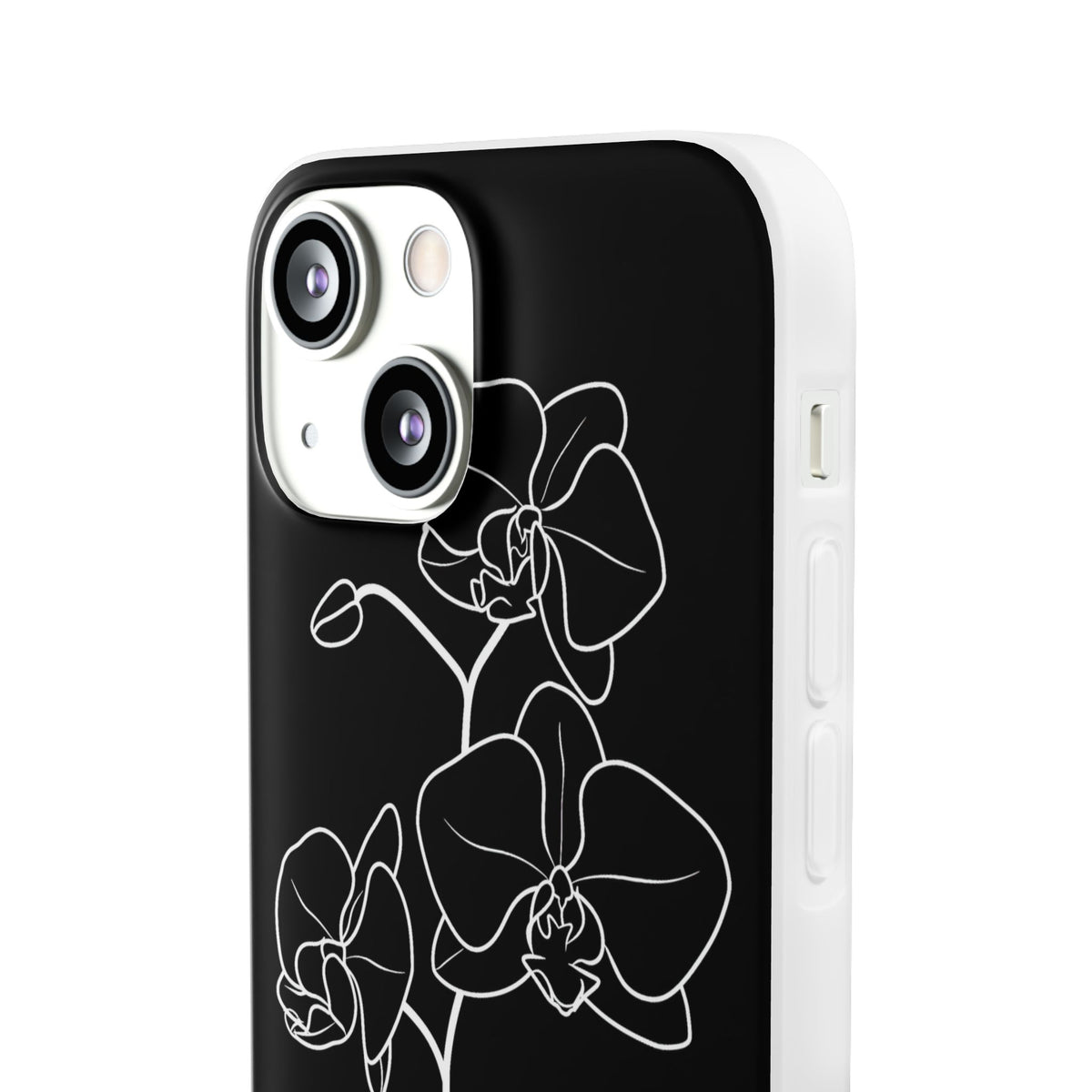 Midnight Orchid · Lite Phone Case for iPhone · Black