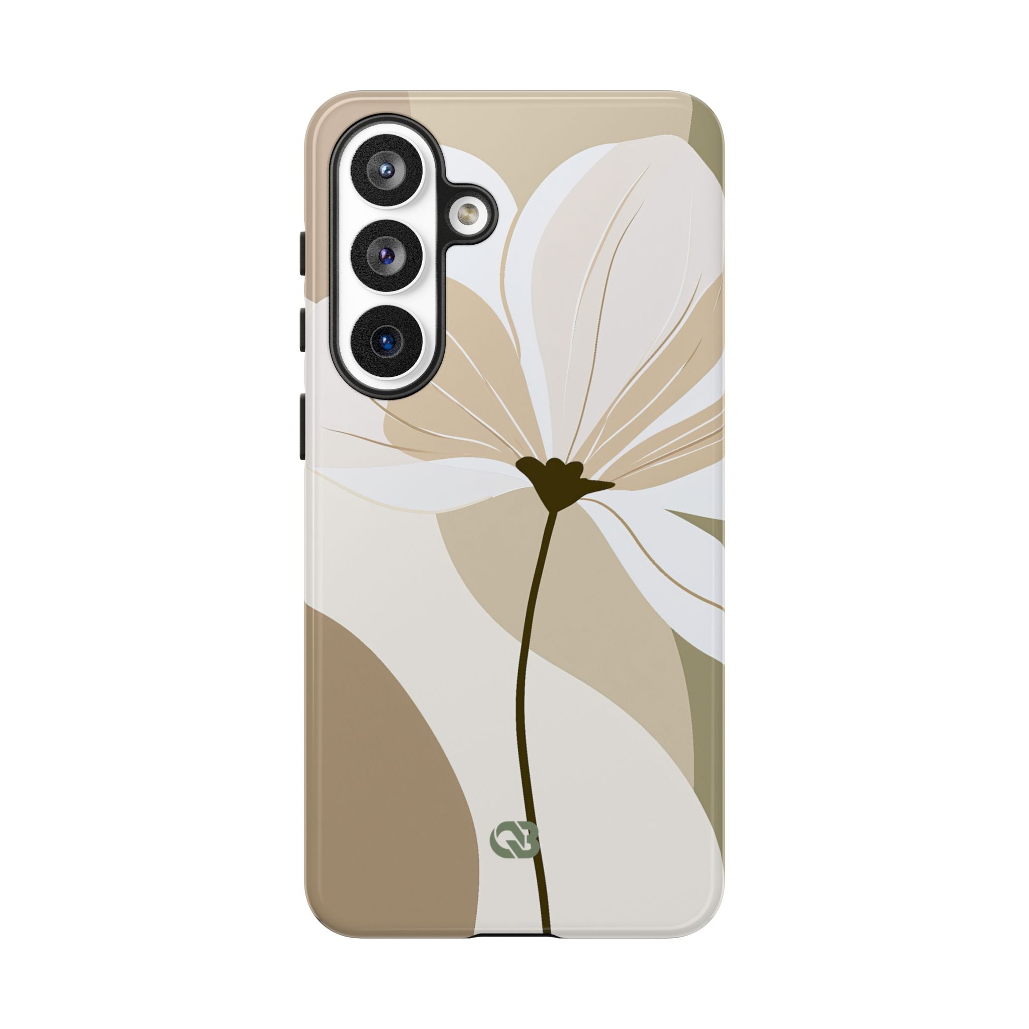 Beige Tough Phone Case for Samsung - Sage Linen Magnolia