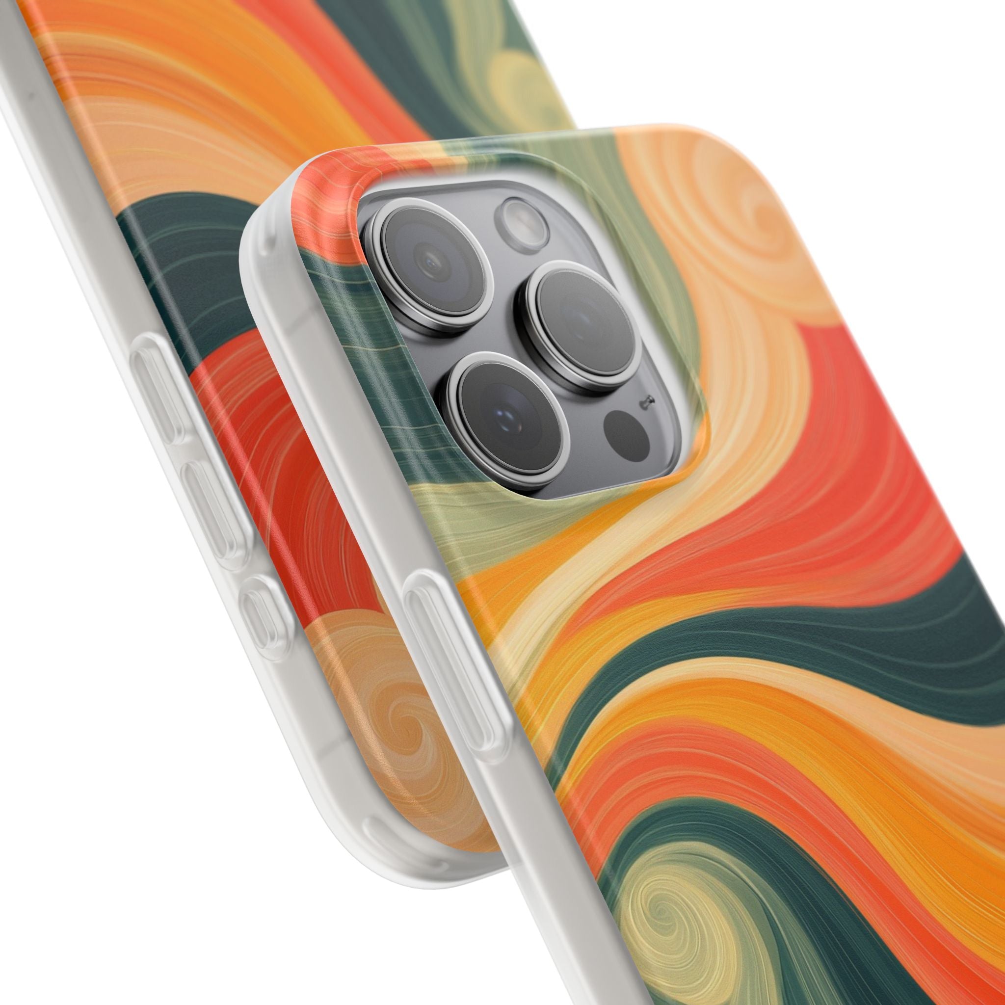 Swirling Ember iPhone 15 Pro Max Case - Soft