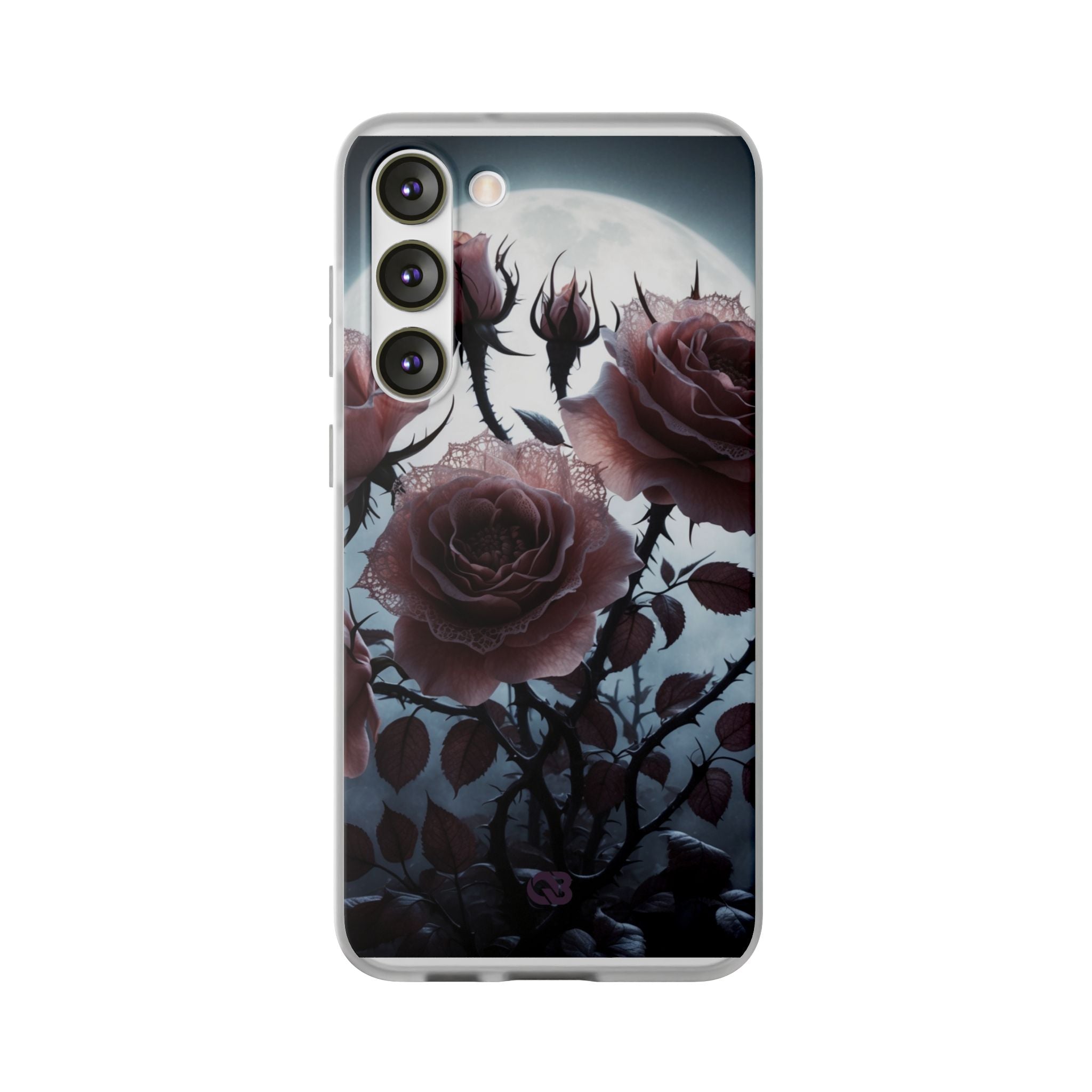 Lunar Lace Petals · Soft Phone Case for Samsung