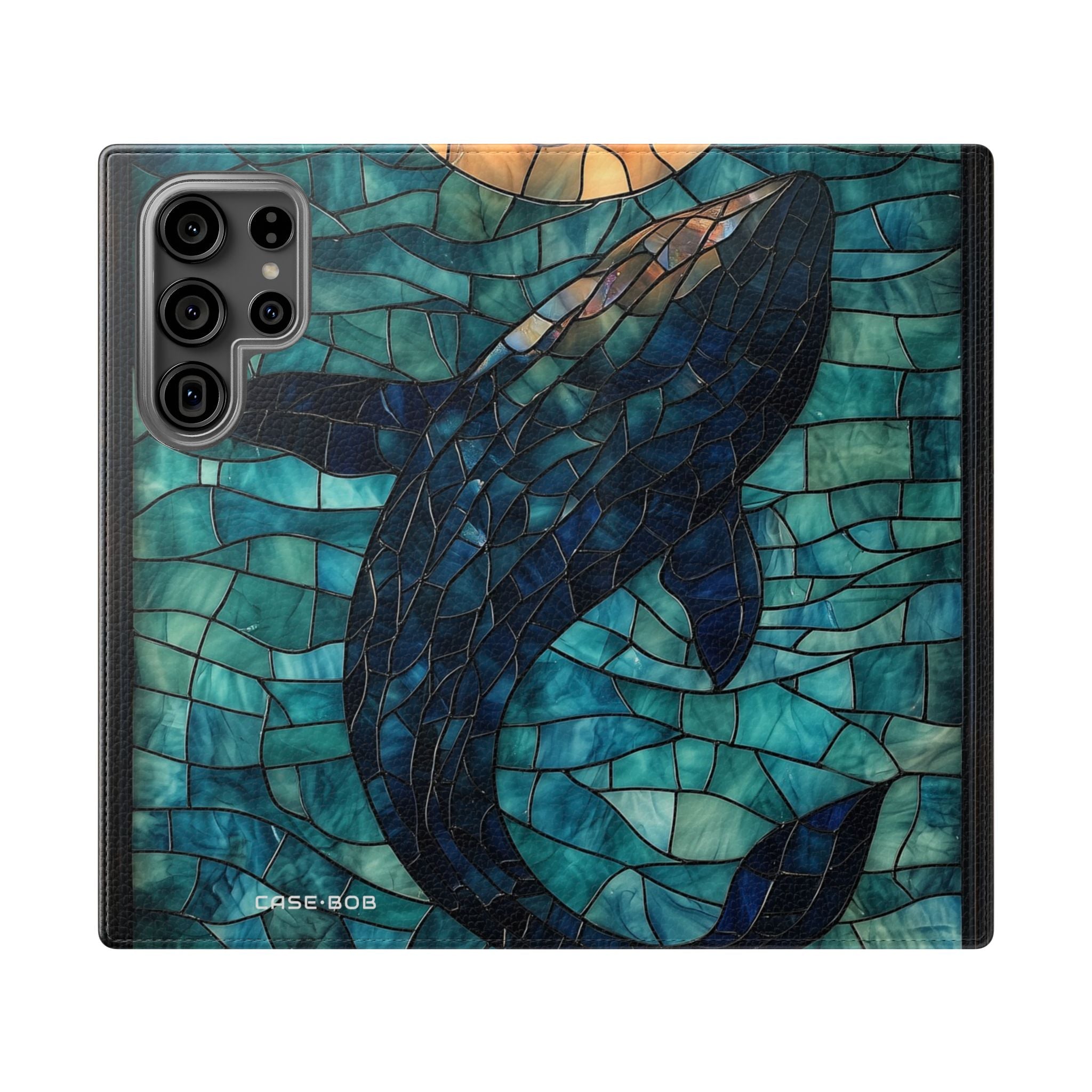 Blue Whale Mosaic - Samsung S23 Ultra Case - Wallet