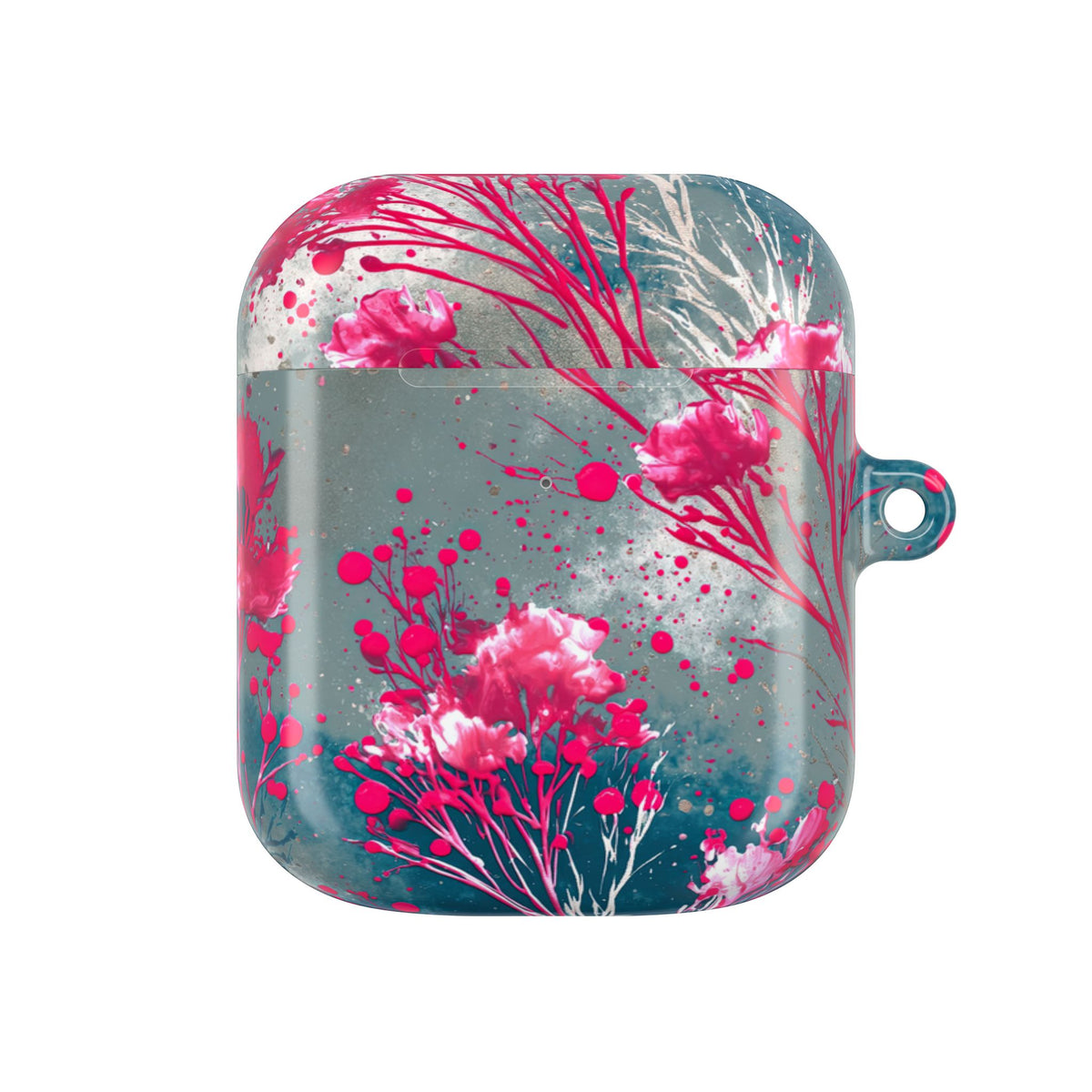 Cyber Blossom · Hard Case for AirPods & AirPods Pro · Teal