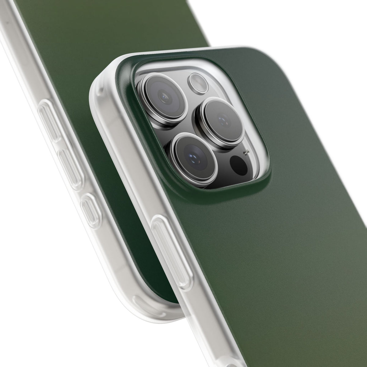 Green Lite Phone Case for iPhone - Shadow Moss Grain