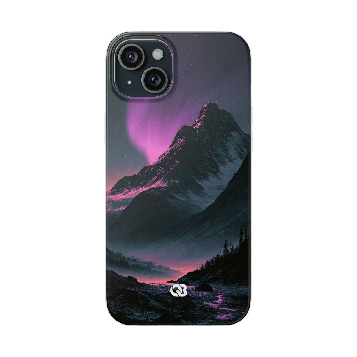 Arctic Aurora Summit · Lite Phone Case for iPhone · Black