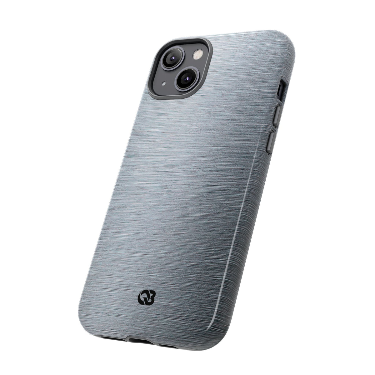 Brushed Aluminum · Tough Phone Case for iPhone · Silver