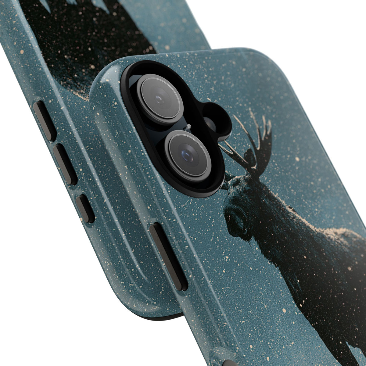 Nordic Boreal Moose · Tough Phone Case for iPhone · Blue