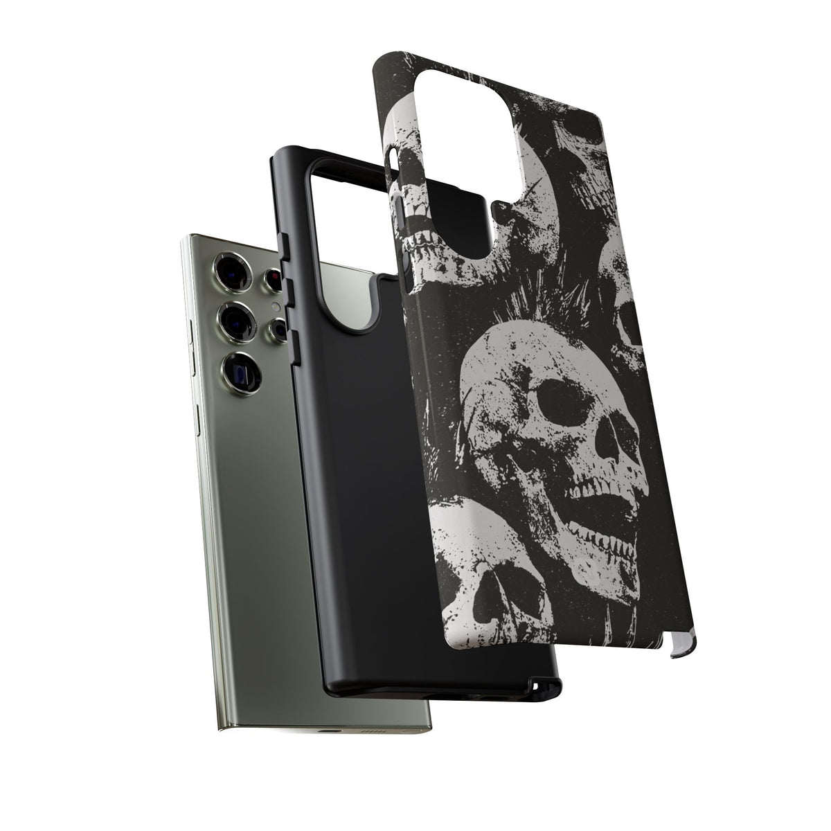 Punk Skull Riot · Tough Phone Case for Samsung · Black