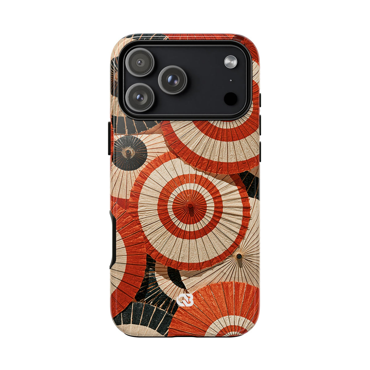 Vermilion Wagasa Motif · Tough Phone Case for iPhone · Red