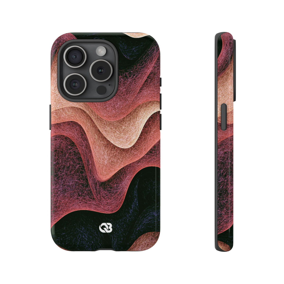 Rose Contour Waves · Tough Phone Case for iPhone · Pink