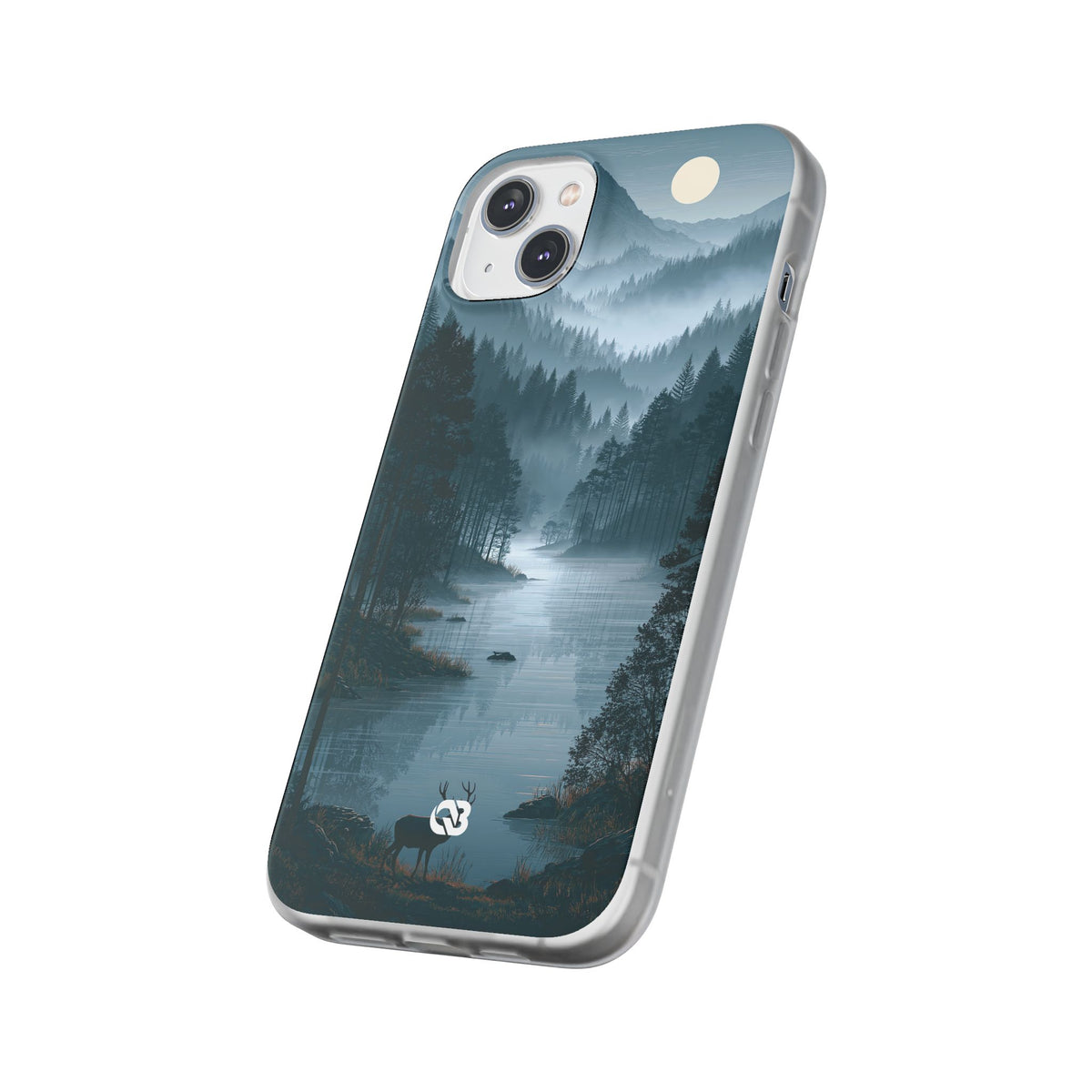 Silent Nordic Fjord · Lite Phone Case for iPhone · Blue