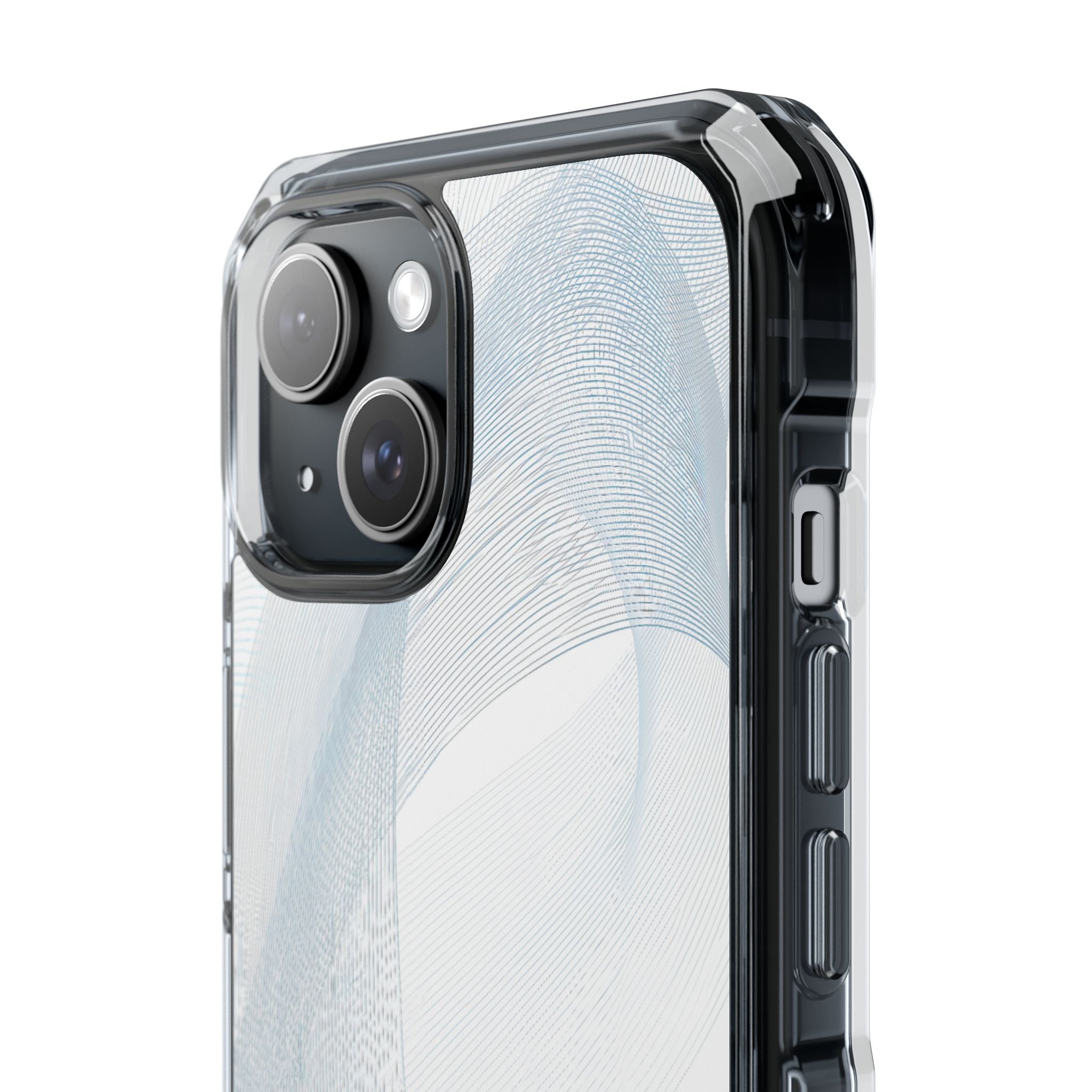 White Impact MagSafe Phone Case for iPhone - Arctic Line Current