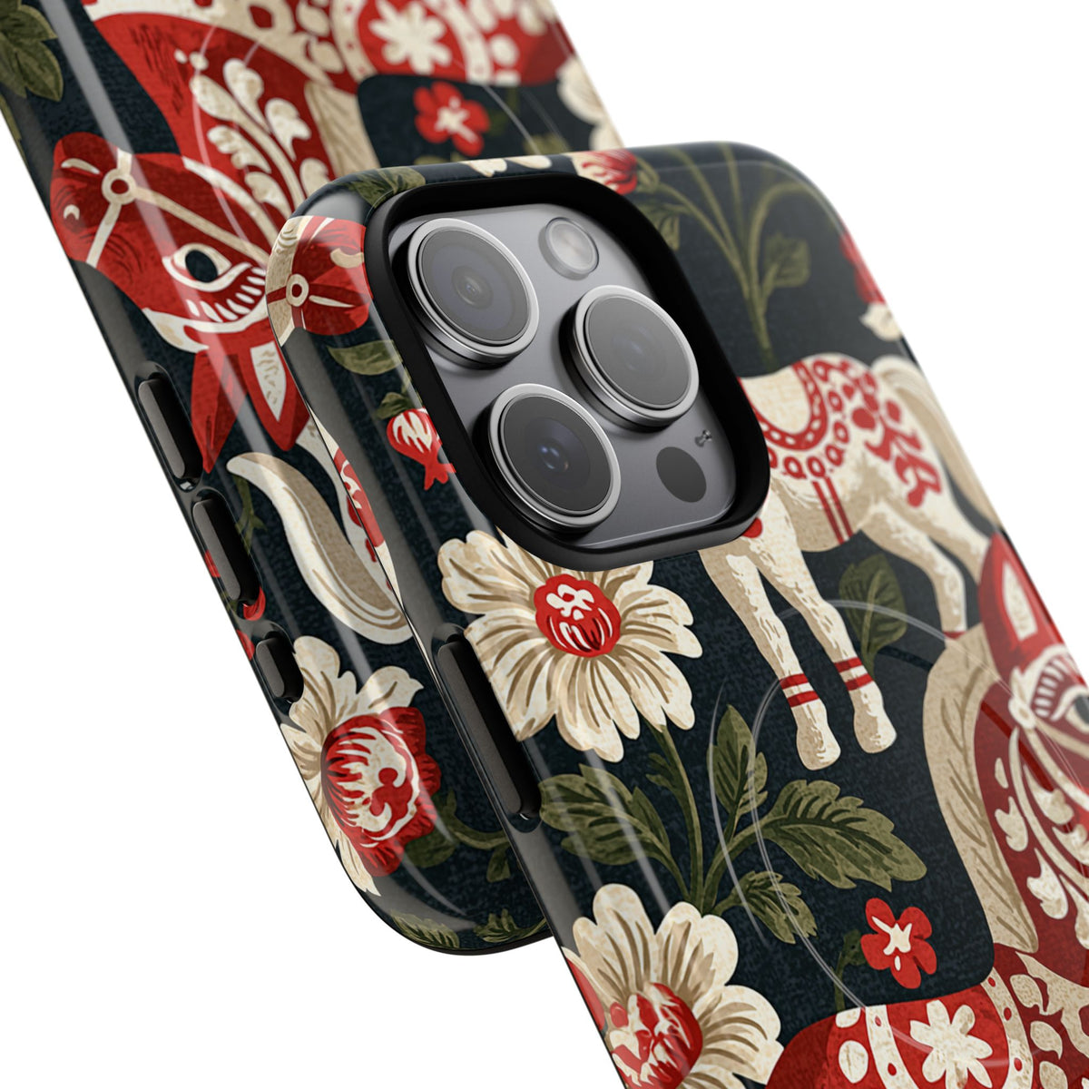 Nordic Dala Meadow · Tough 2.0 Magnetic Phone Case for iPhone · Red