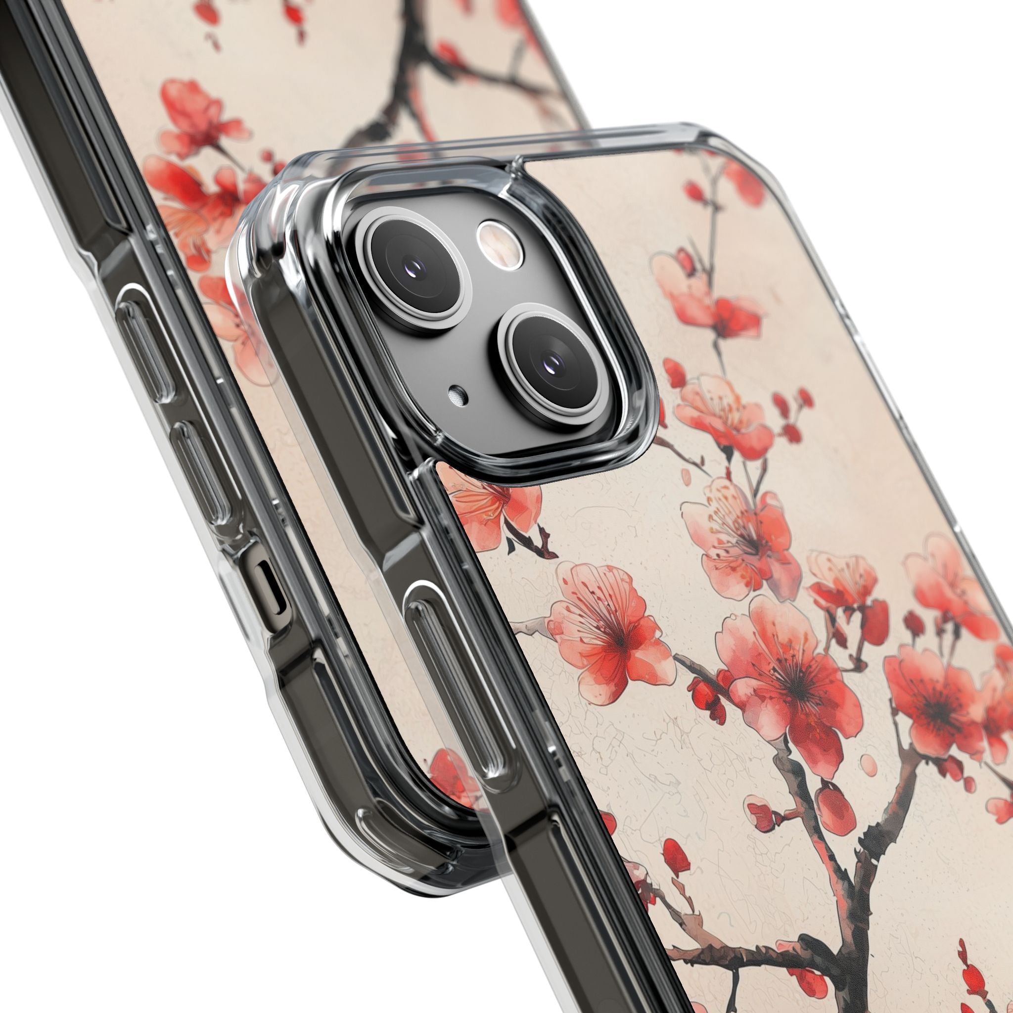 Crimson Silk Flora · Impact Handyhülle für iPhone · Magsafe