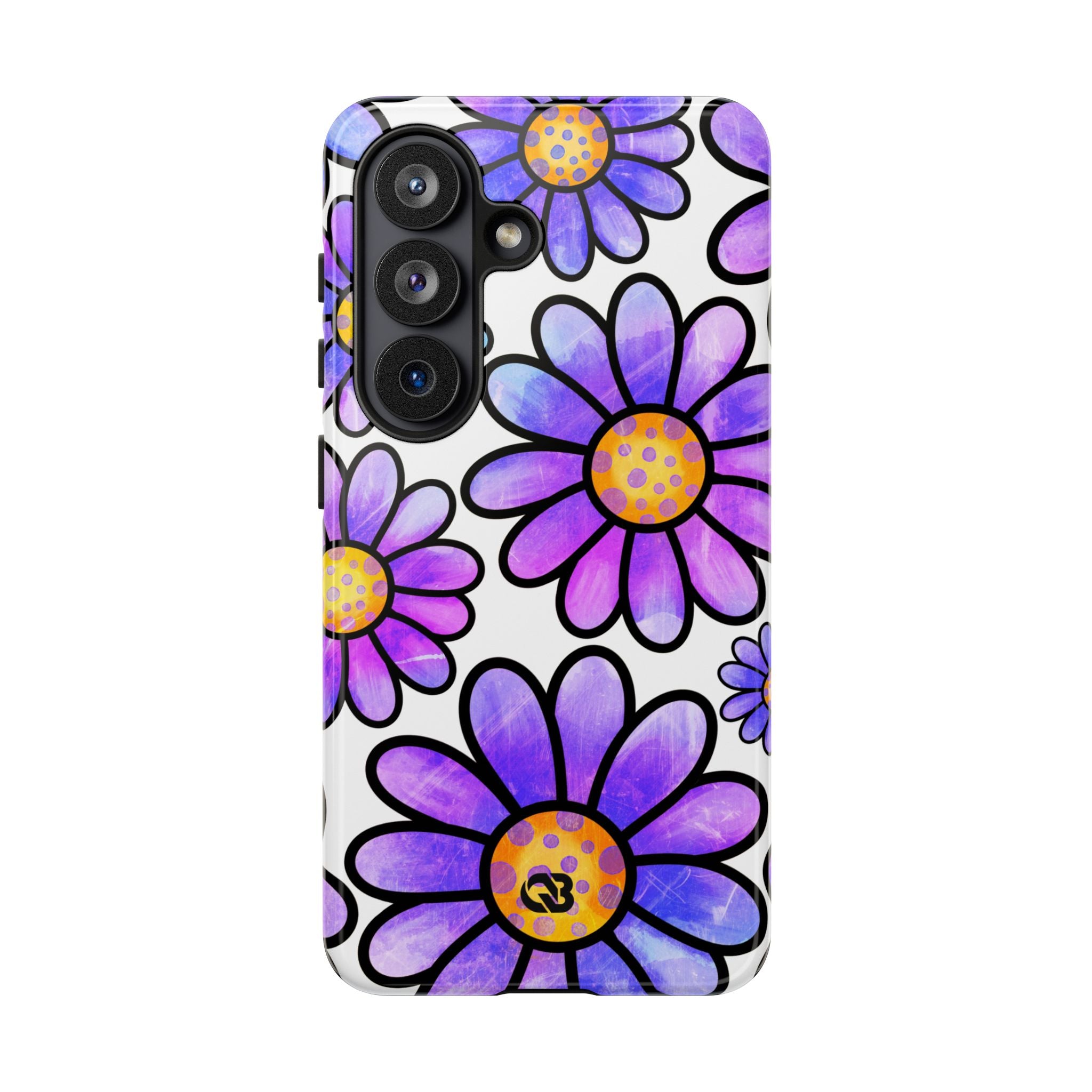 Violet Grunge Bloom · Tough Phone Case for Samsung