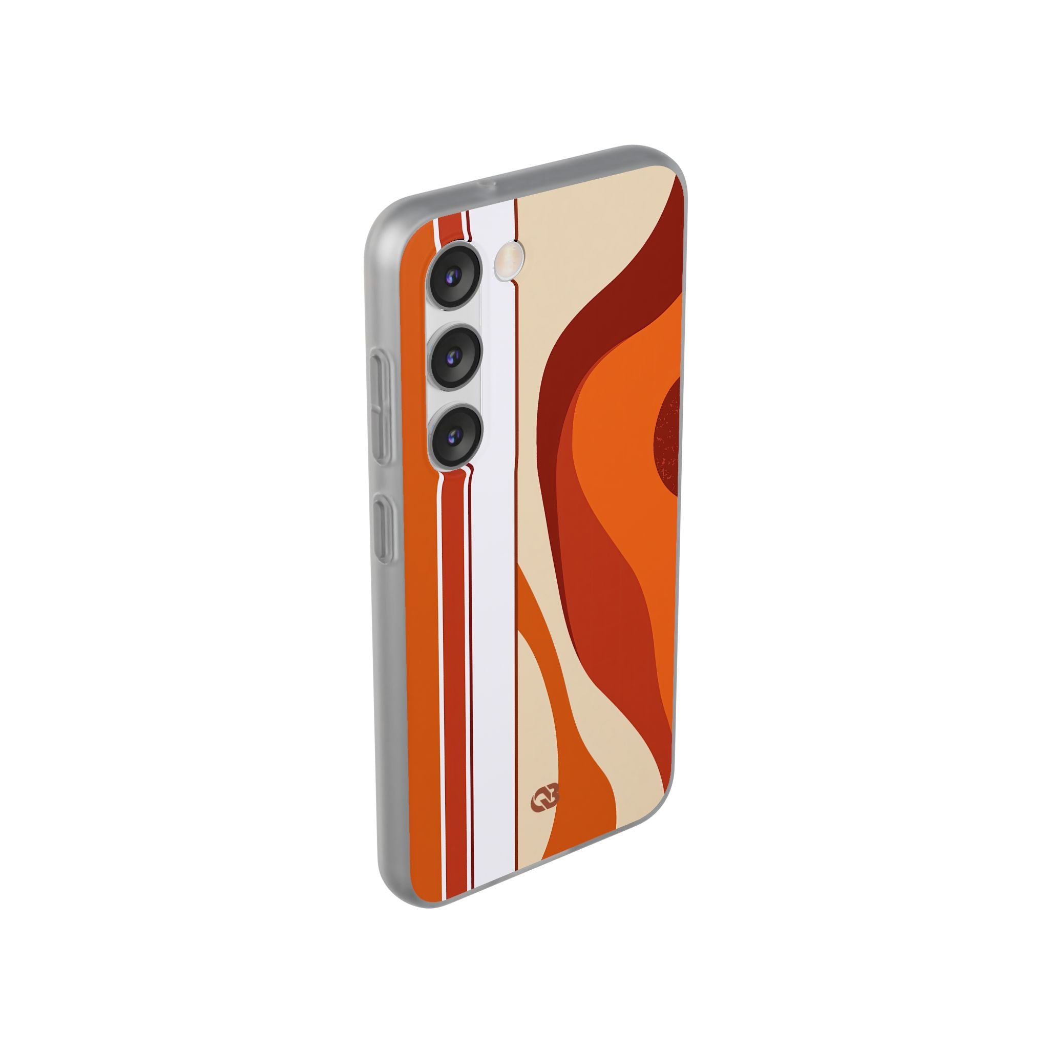 Orange Lite Phone Case for Samsung - Terracotta Metro Line