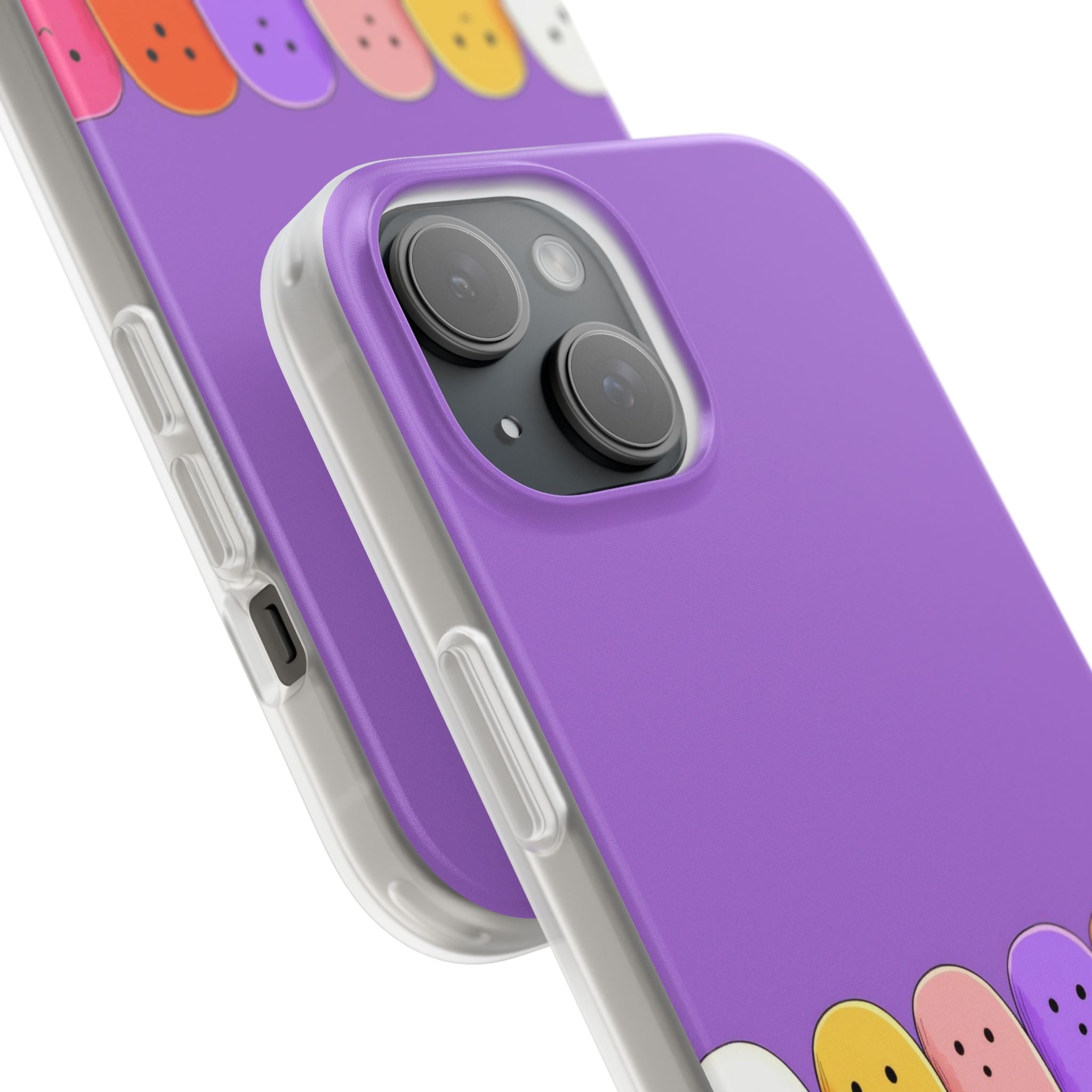 Colorful Ghosts iPhone 15 Case - Soft