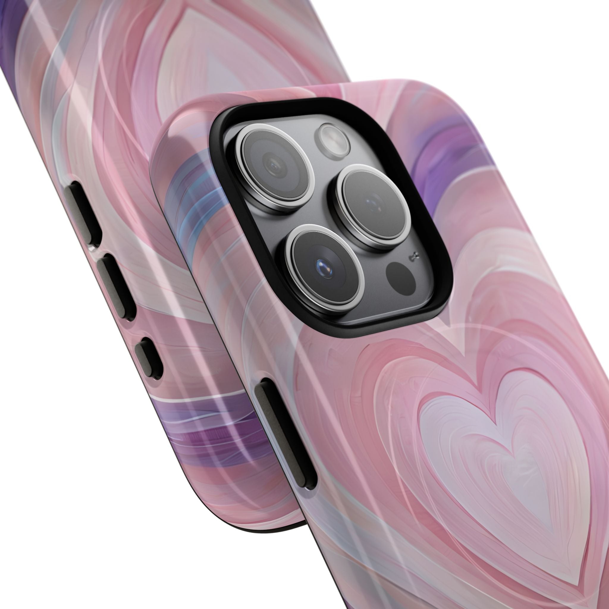 Lavender Pulse Hearts · Tough+ Magsafe